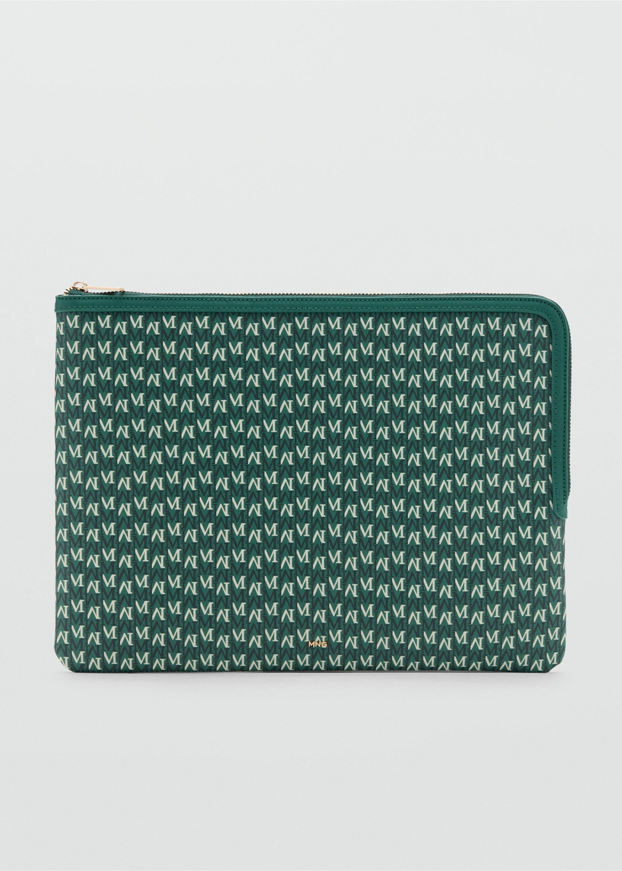 Housse ordinateur portable imprimé logo - Article sans modèle, Vert. Ref: 17081534-00.