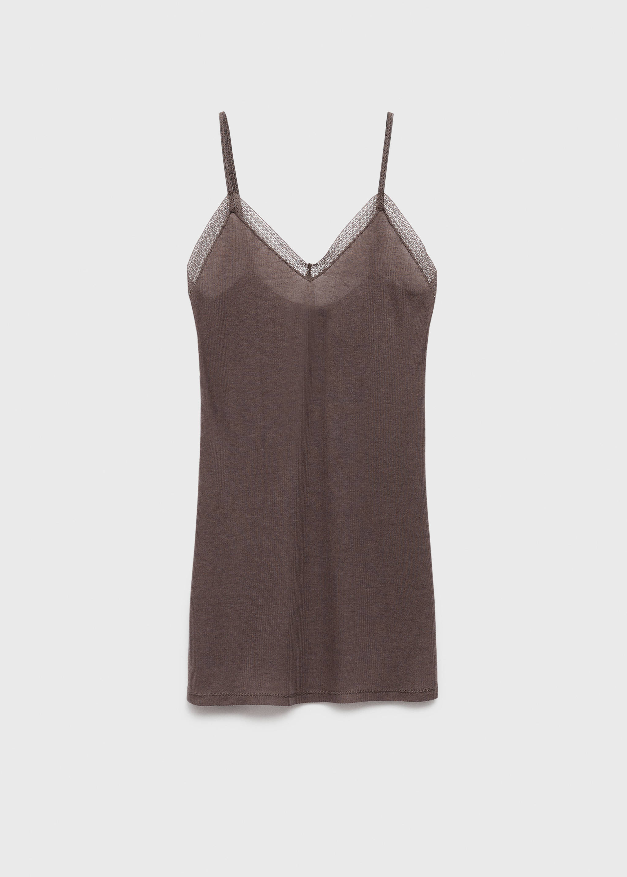 Ribbad pyjamastopp - Artikel utan modell