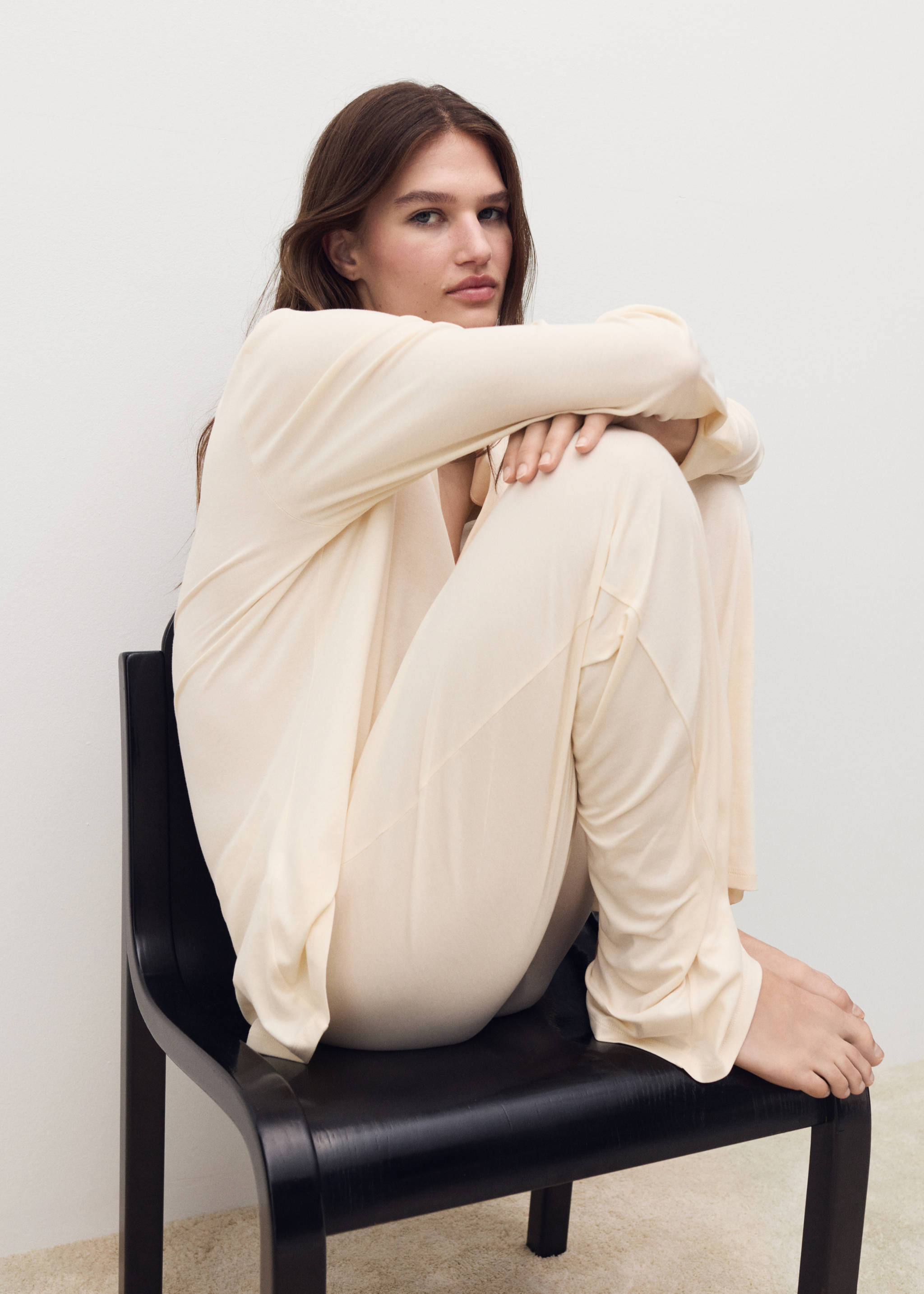 Pantalón pijama algodón liso - Detalle del artículo 2