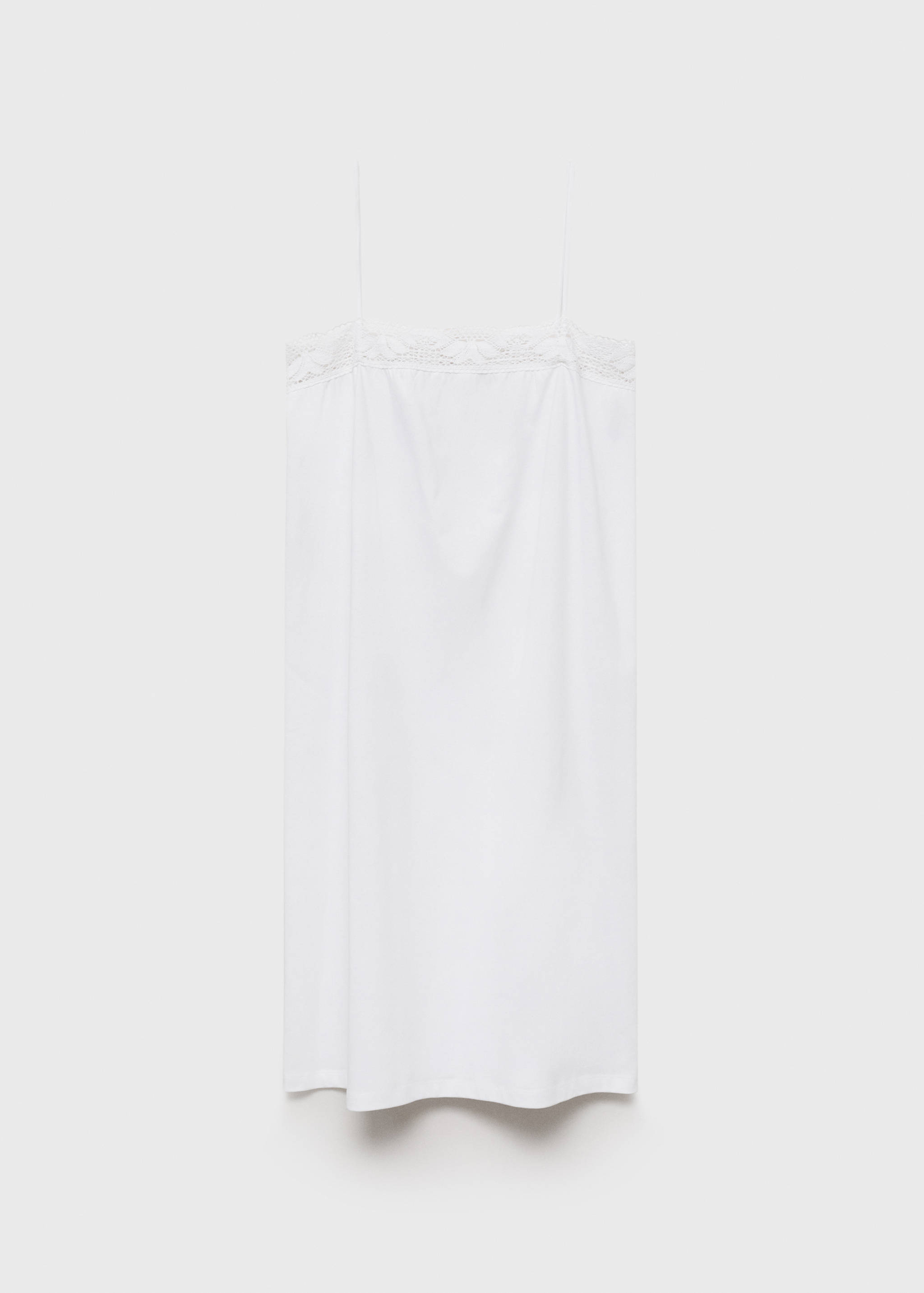 Cotton lace nightgown - Article without model