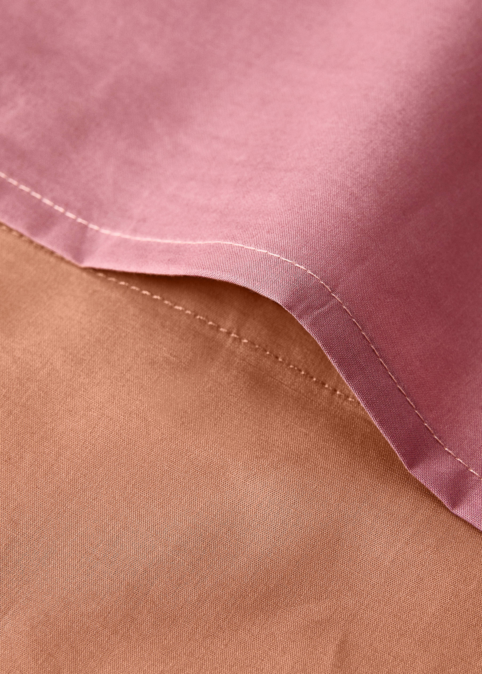 Wendbarer Bettbezug für Babybett aus Baumwoll-Perkal mit Kontrastpaspel - Detail des Artikels 1