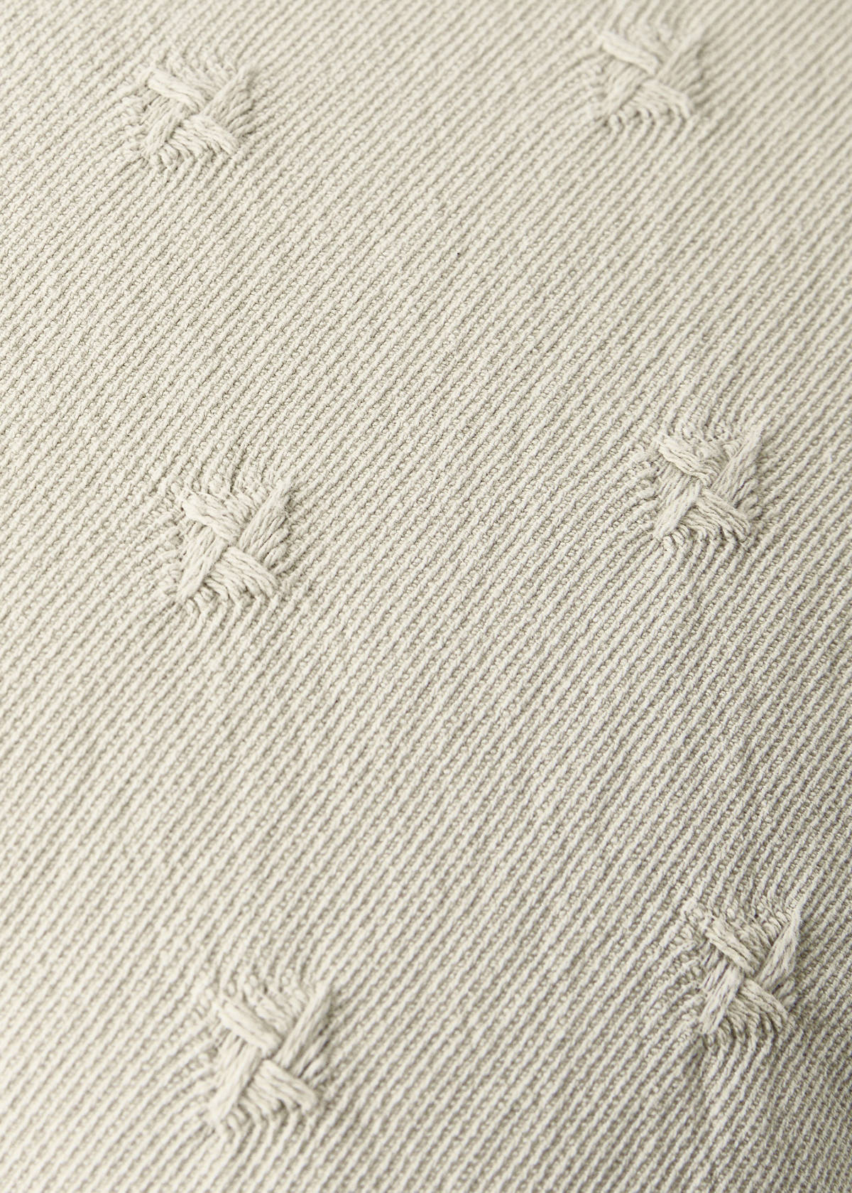 Children’s cotton jacquard cushion cover 40x40 cm — Pastel Green