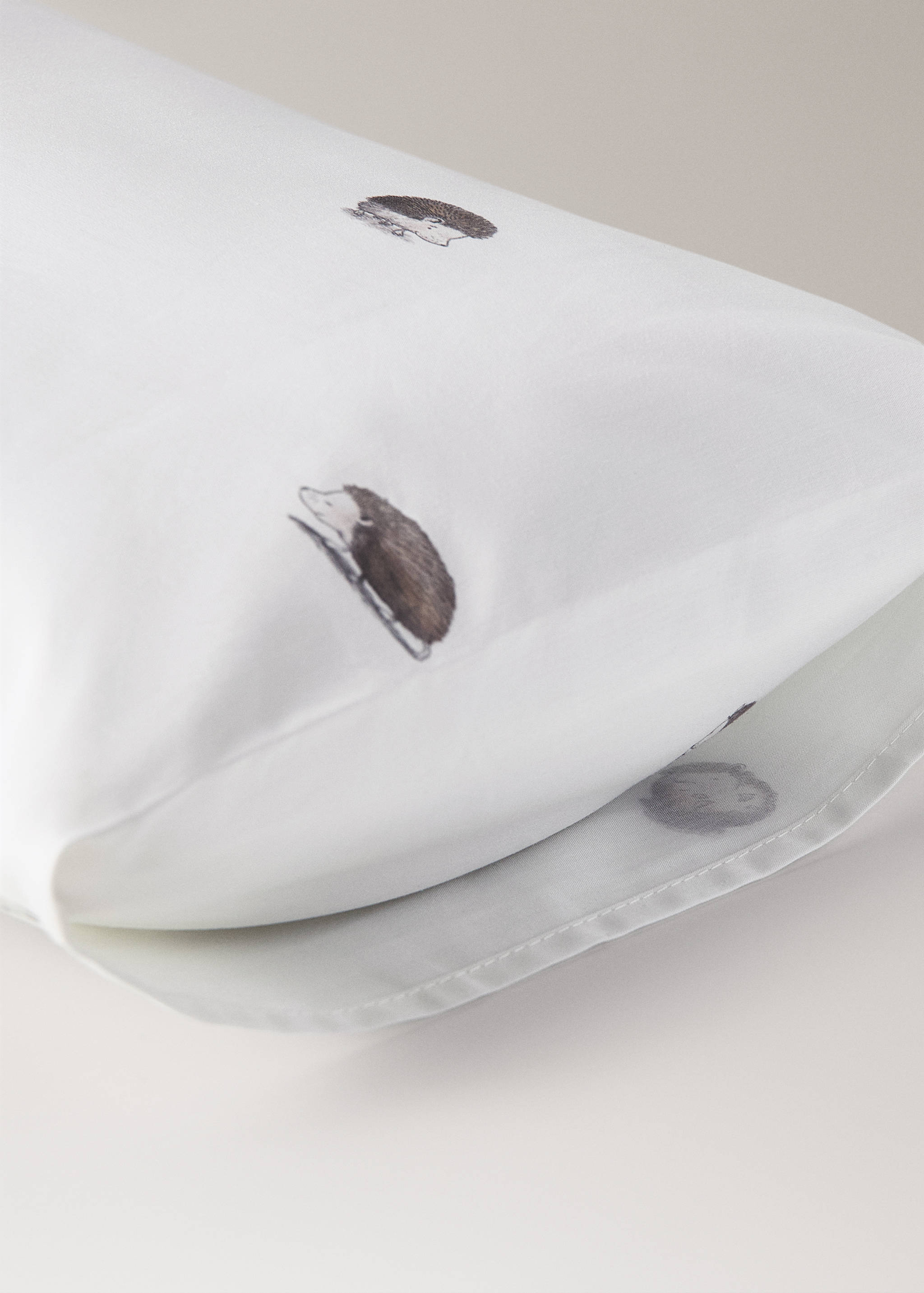 Funda coixí infantil cotó estampat eriçons 30x50 cm - Detall de l'article 2