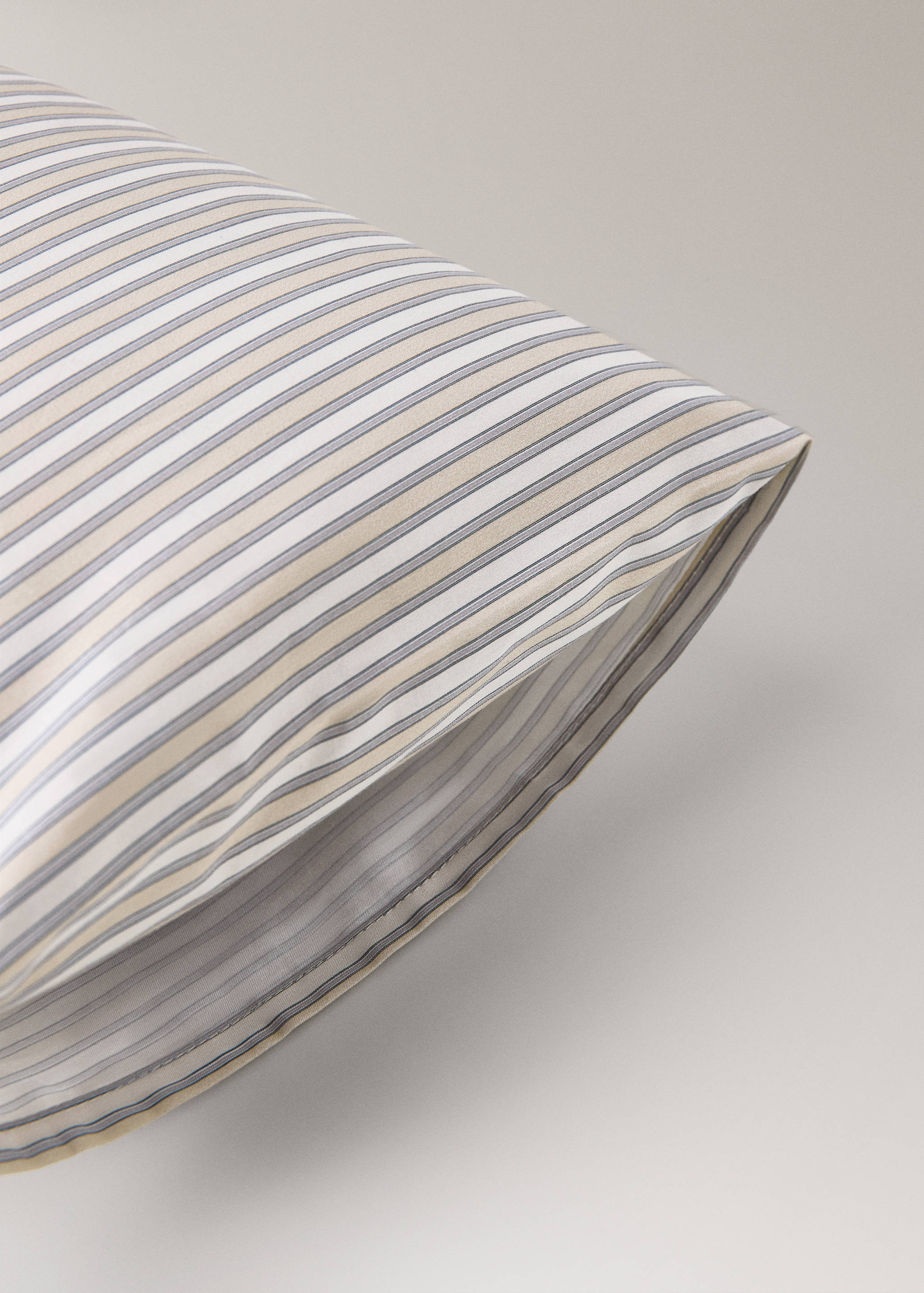 Funda almohada infantil algodón percal estampado rayas finas 30x50 cm - Detalle del artículo 1