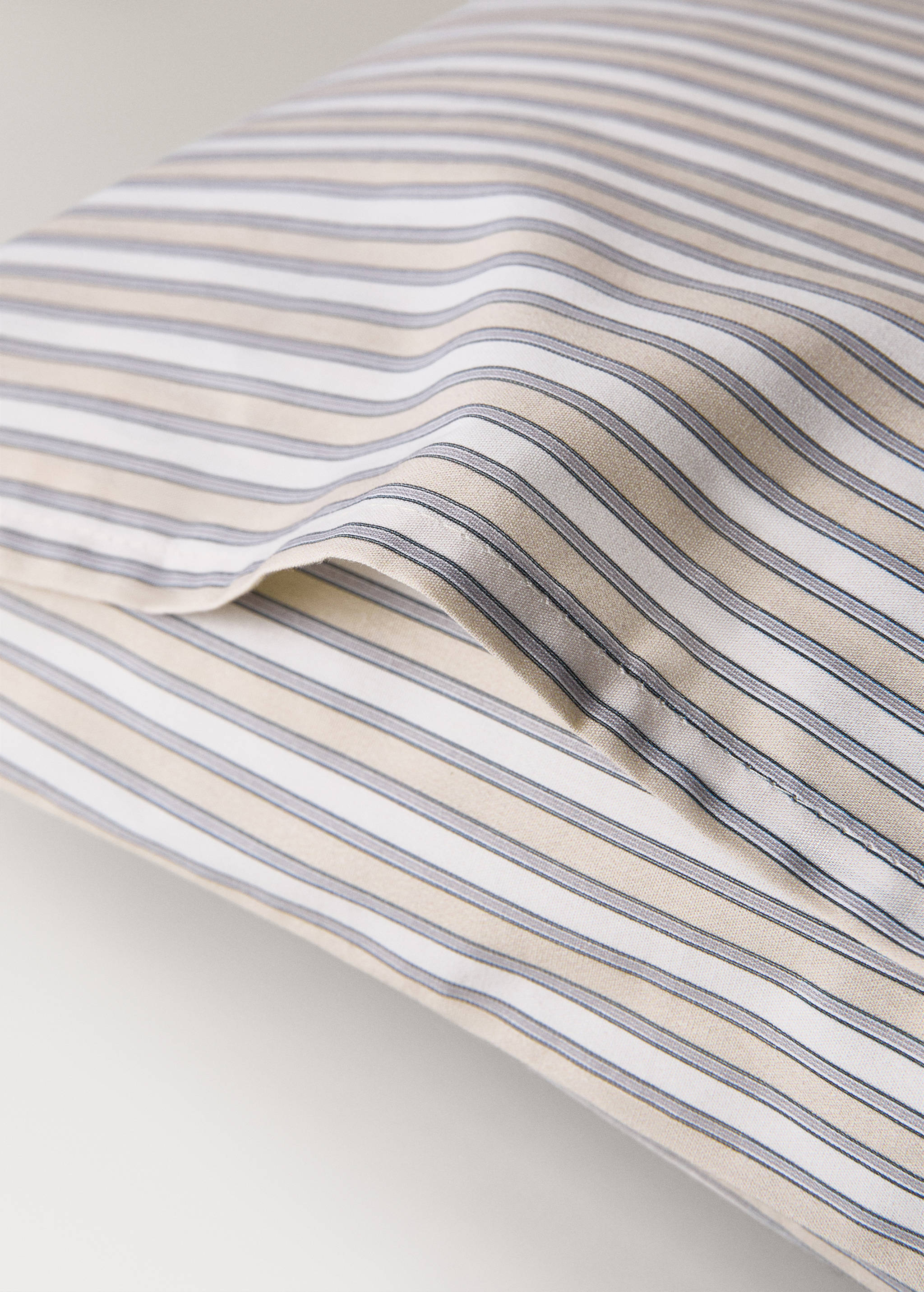 Funda almohada infantil algodón percal estampado rayas finas 30x50 cm - Detalle del artículo 2