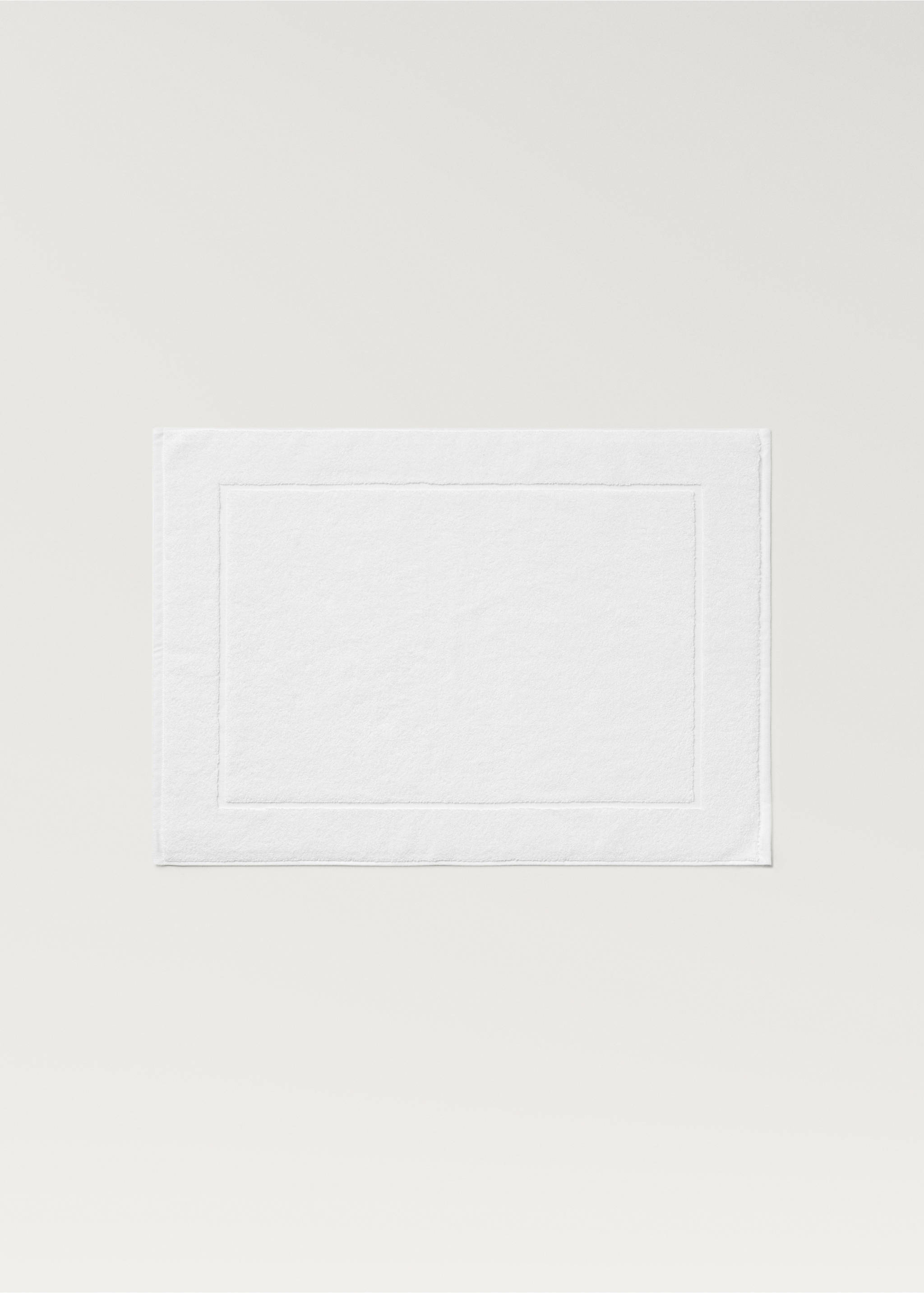 100% cotton bathroom mat - Article without model, Ecru. Ref: 17081555-00.