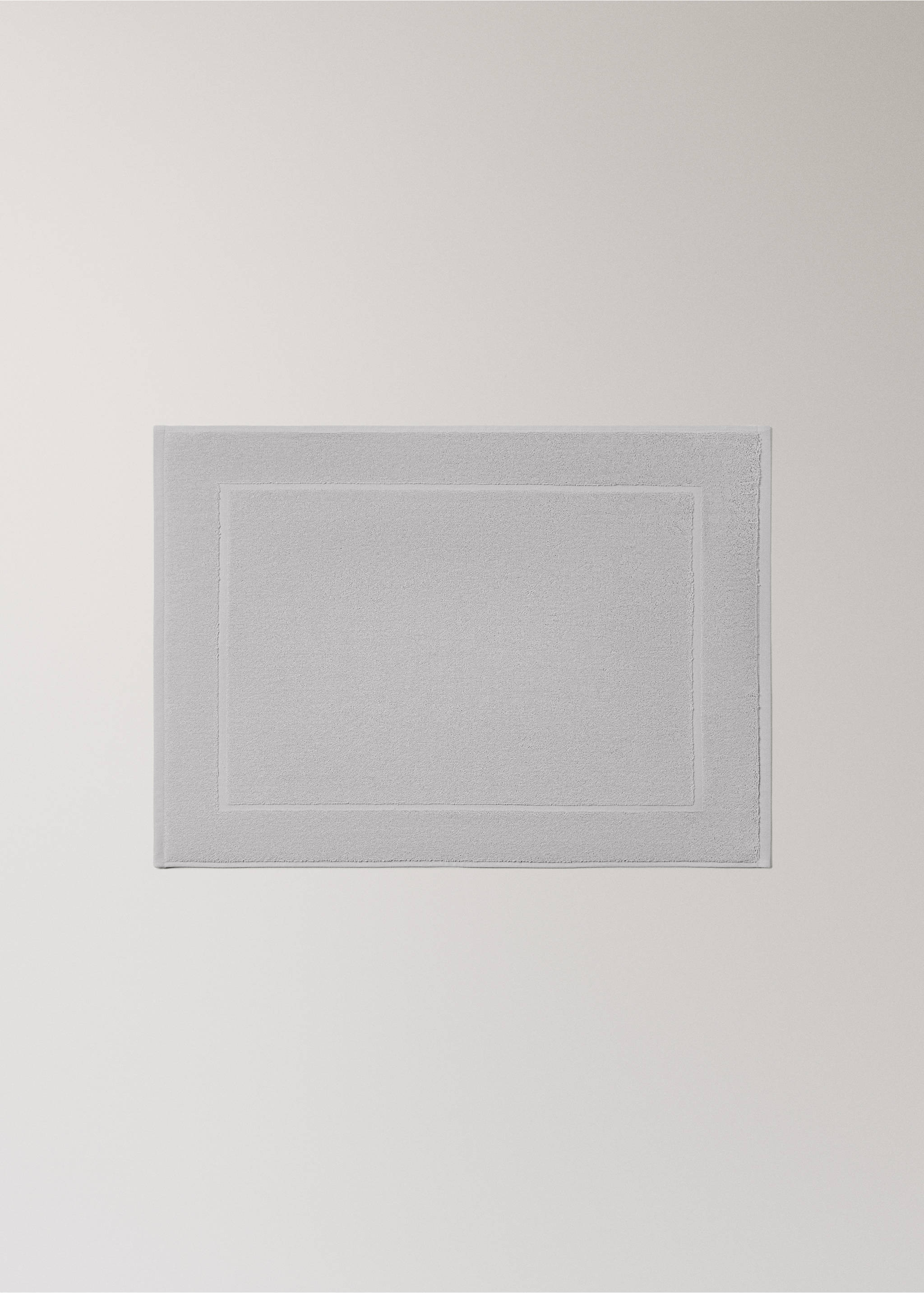Tapis de bain 100 % coton - Article sans modèle, Gris chiné clair. Ref: 17081555-00.