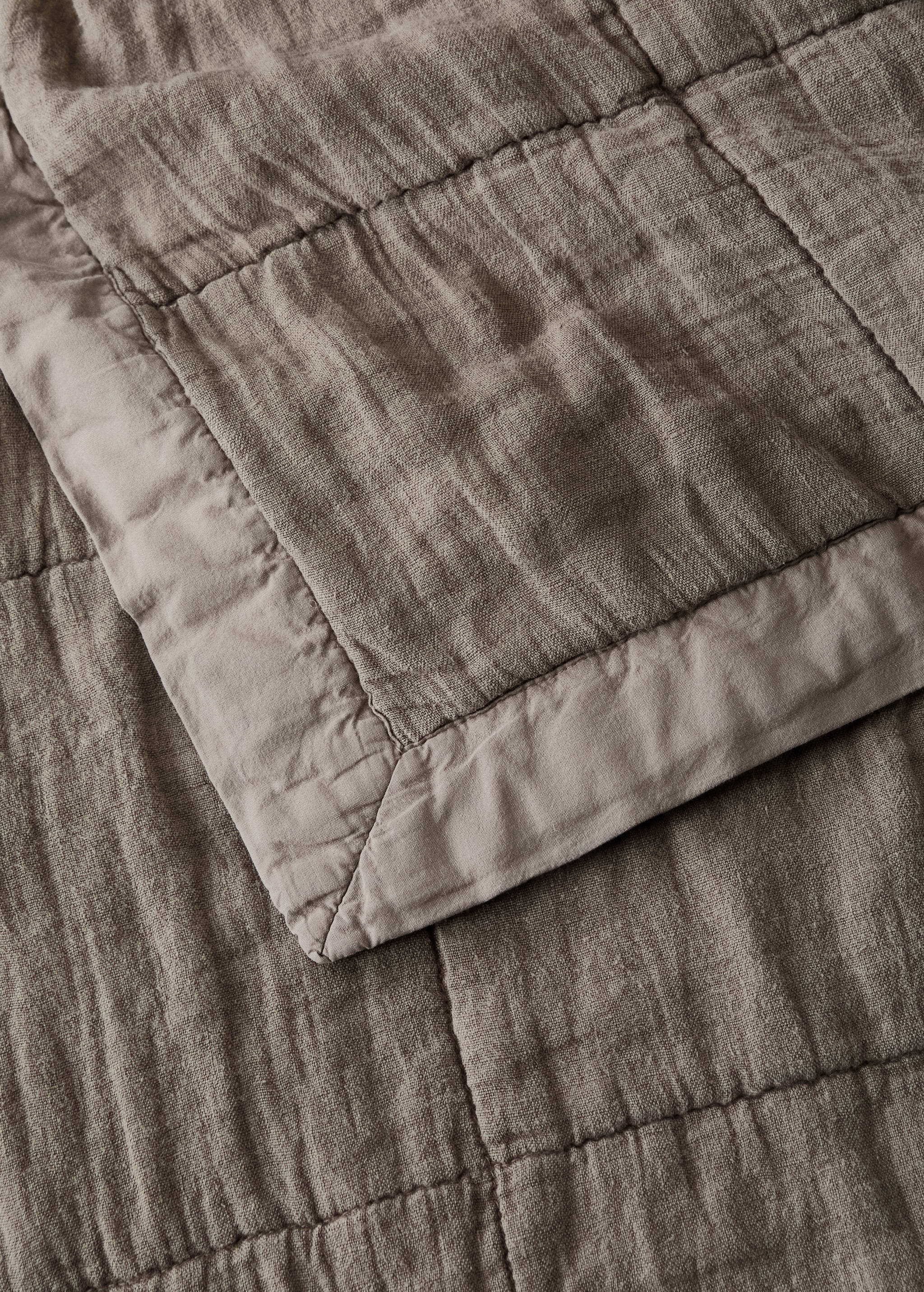 Couette lin lavé carreaux lit 130/150 cm - Détail de l'article 1