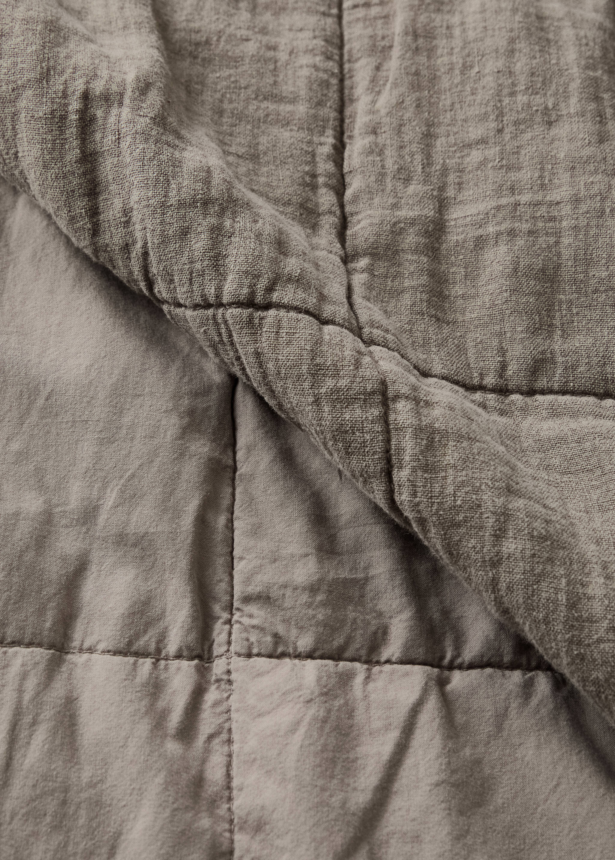 Couette lin lavé carreaux lit 130/150 cm - Détail de l'article 2