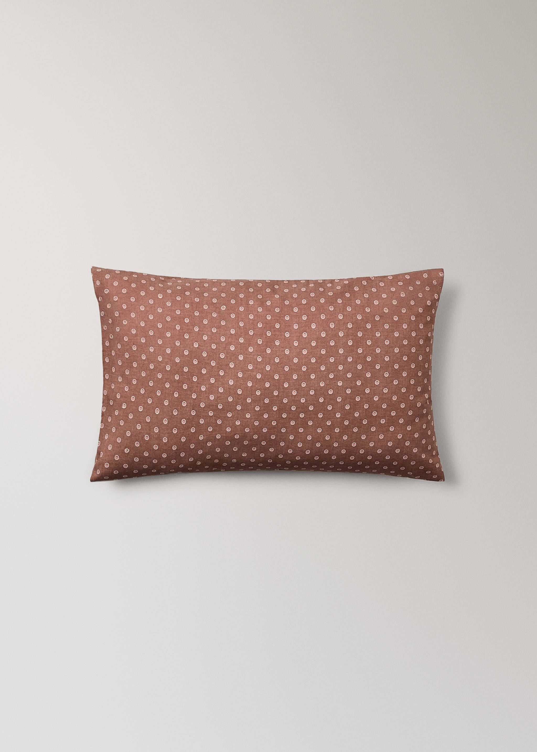 Taie d'oreiller en coton à pois 30x50 cm - Article sans modèle