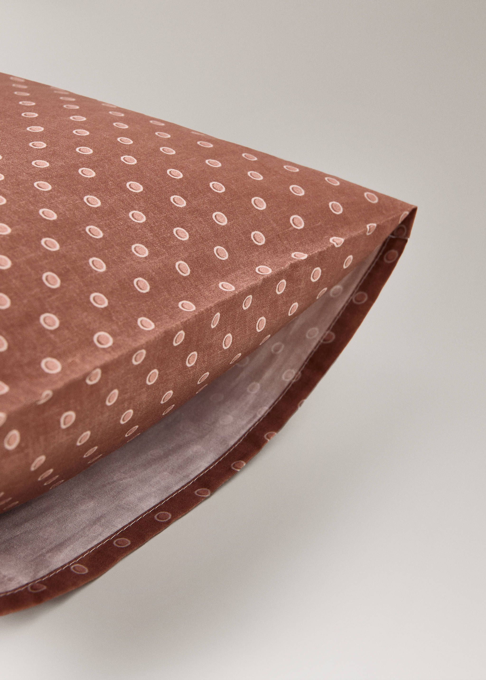 Taie d'oreiller en coton à pois 30x50 cm - Détail de l'article 1