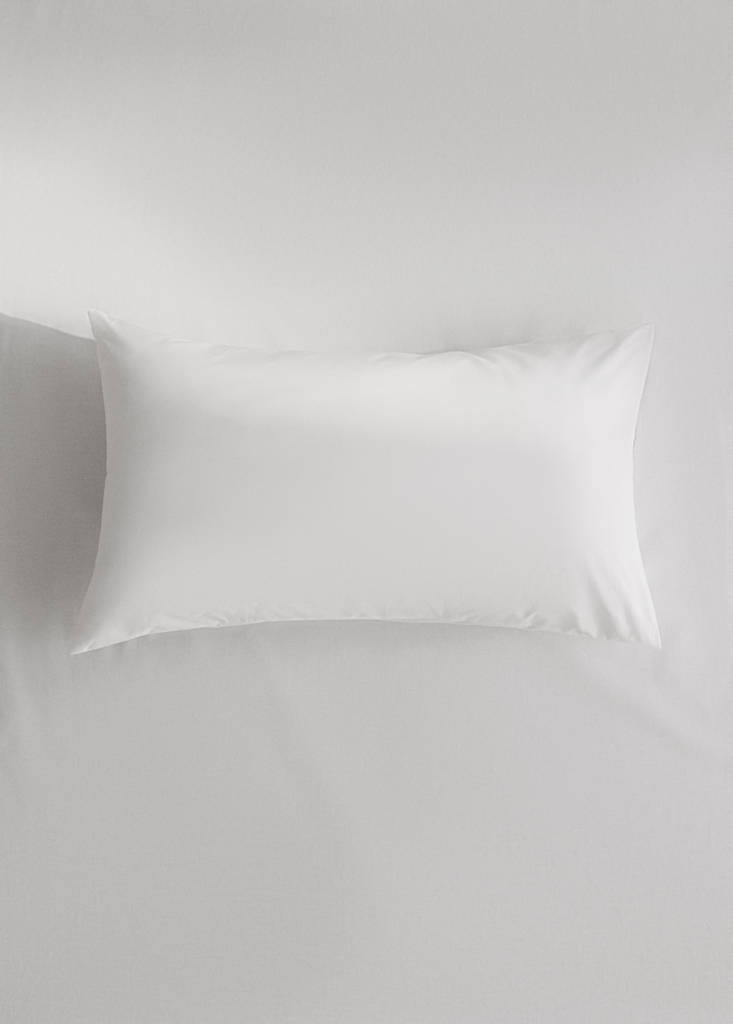 Funda almohada cuna algodón percal detalle picueta