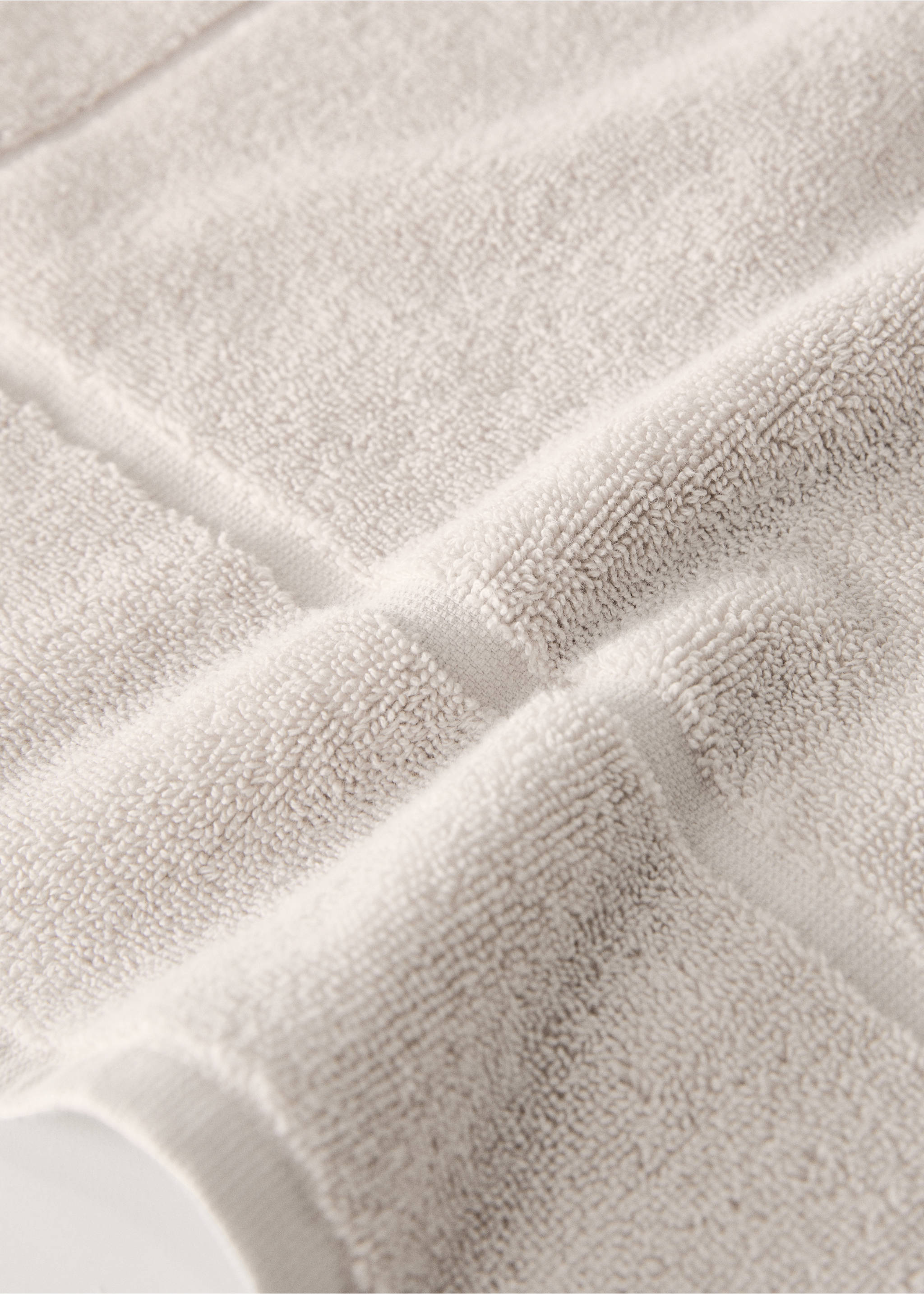 Cotton bath mat - Details of the article 2, Sand. Ref: 17081563-00.