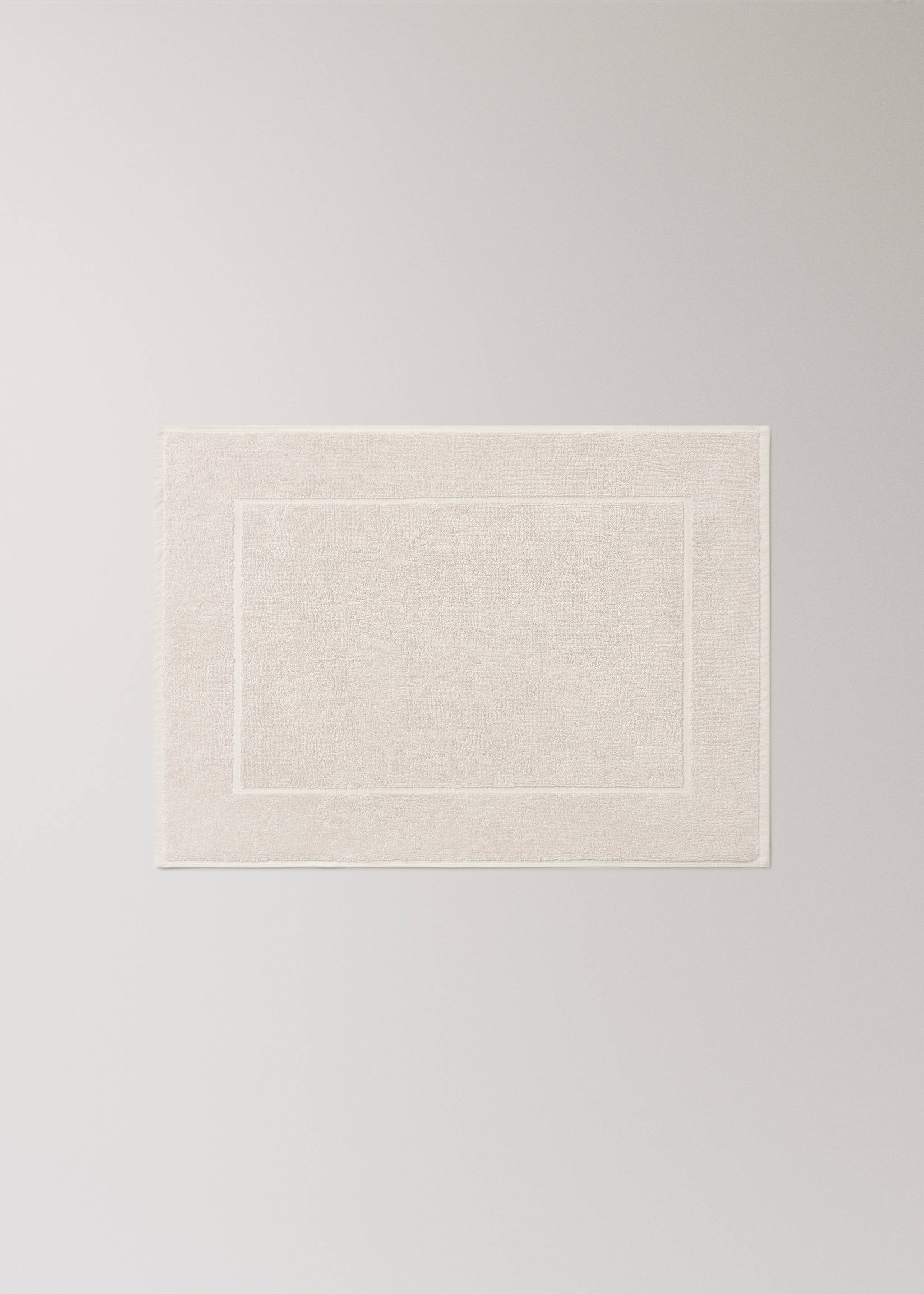 Cotton bath mat - Article without model, Sand. Ref: 17081563-00.