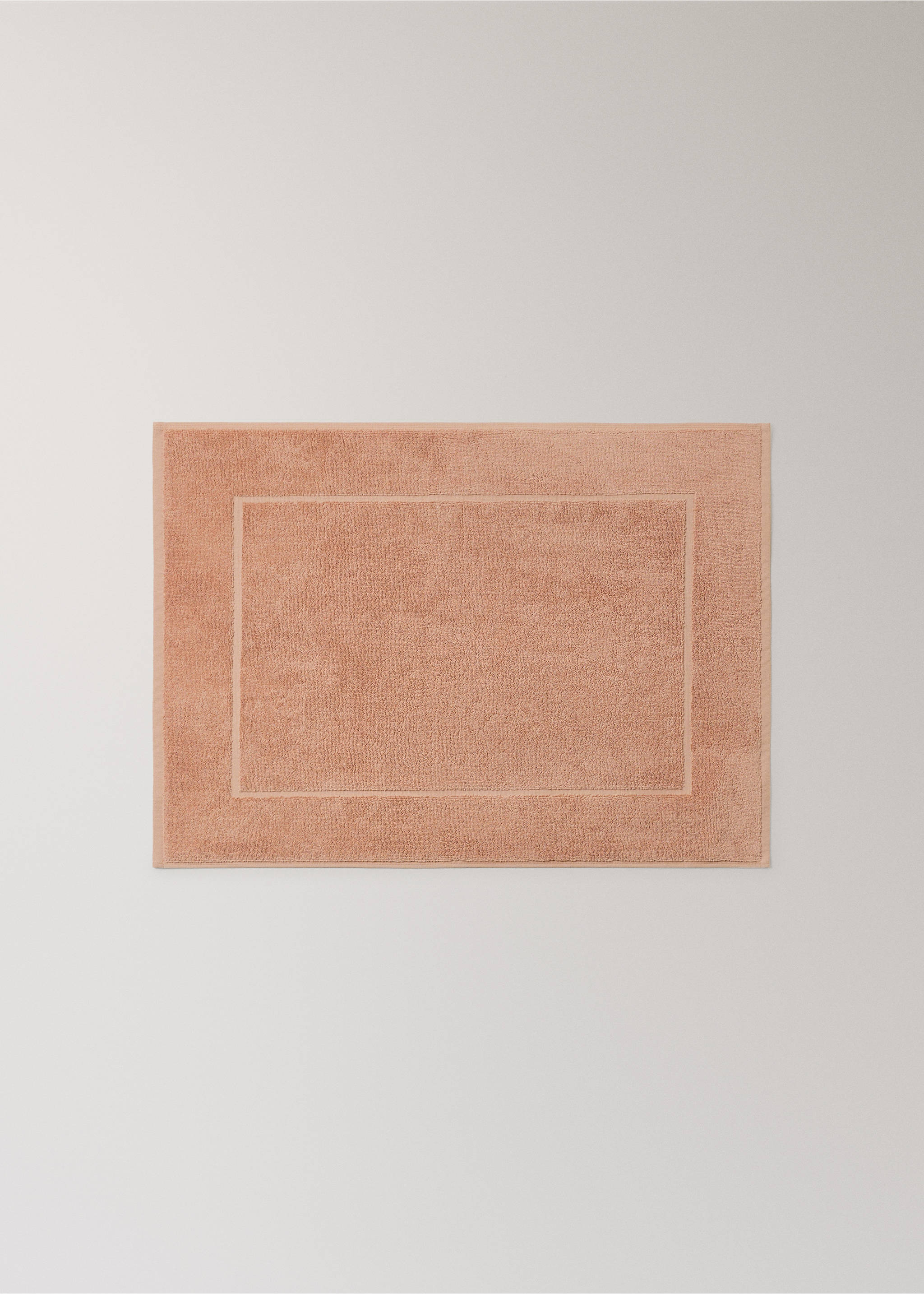 Cotton bath mat - Article without model, Salmon. Ref: 17081563-00.