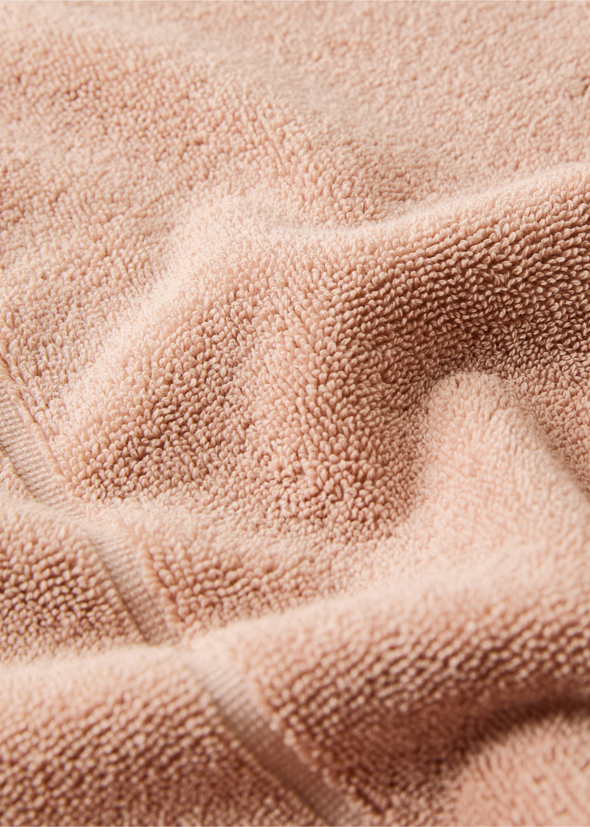 Cotton bath mat - Details of the article 1, Salmon. Ref: 17081563-00.