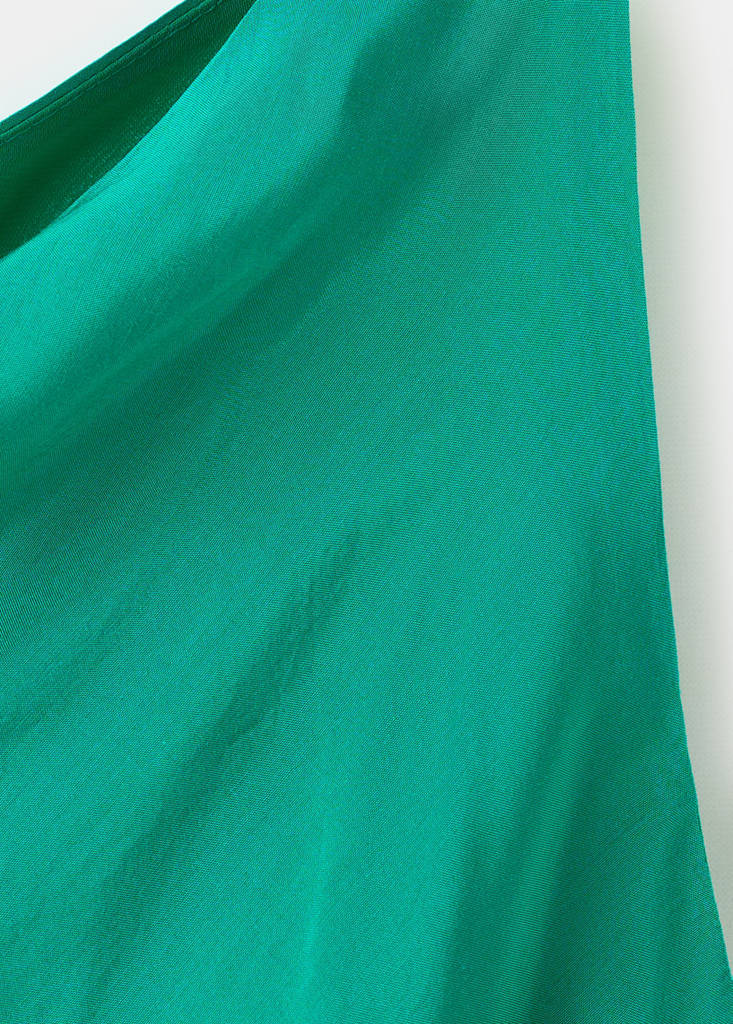 Long satin dress — Green