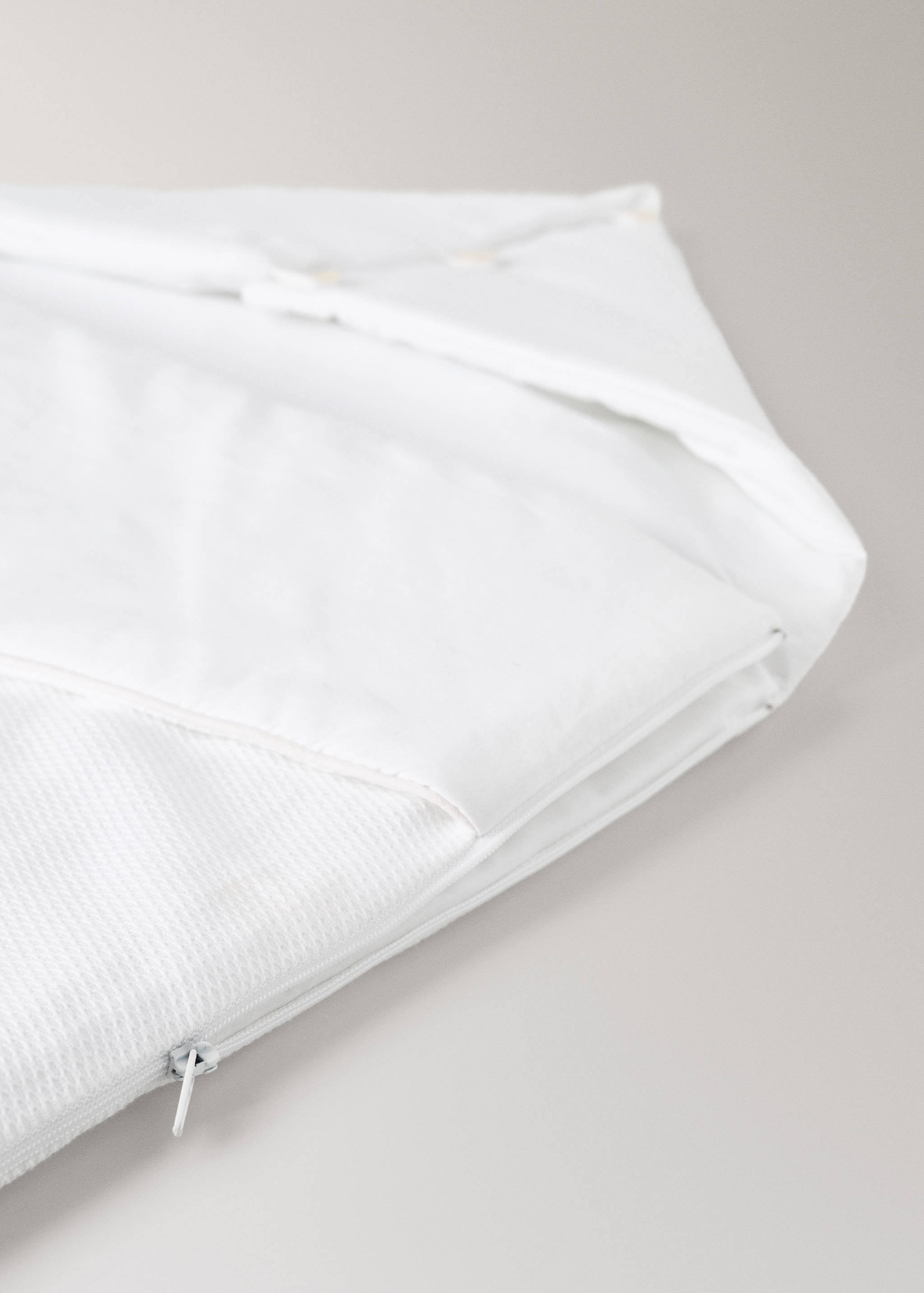 Cotton casual coat with zip detail - Details of the article 1