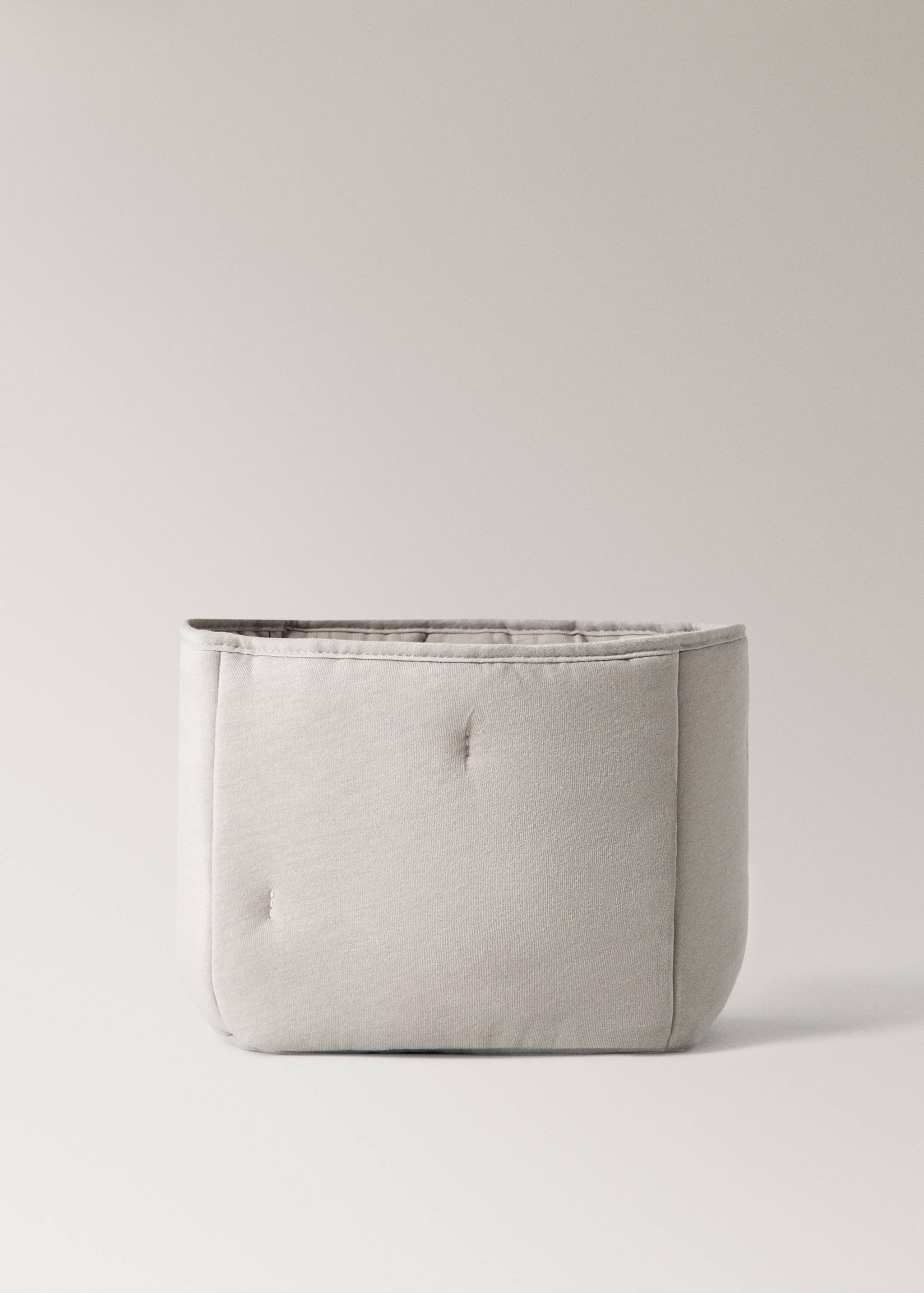 Small quilted cotton basket - Article without model