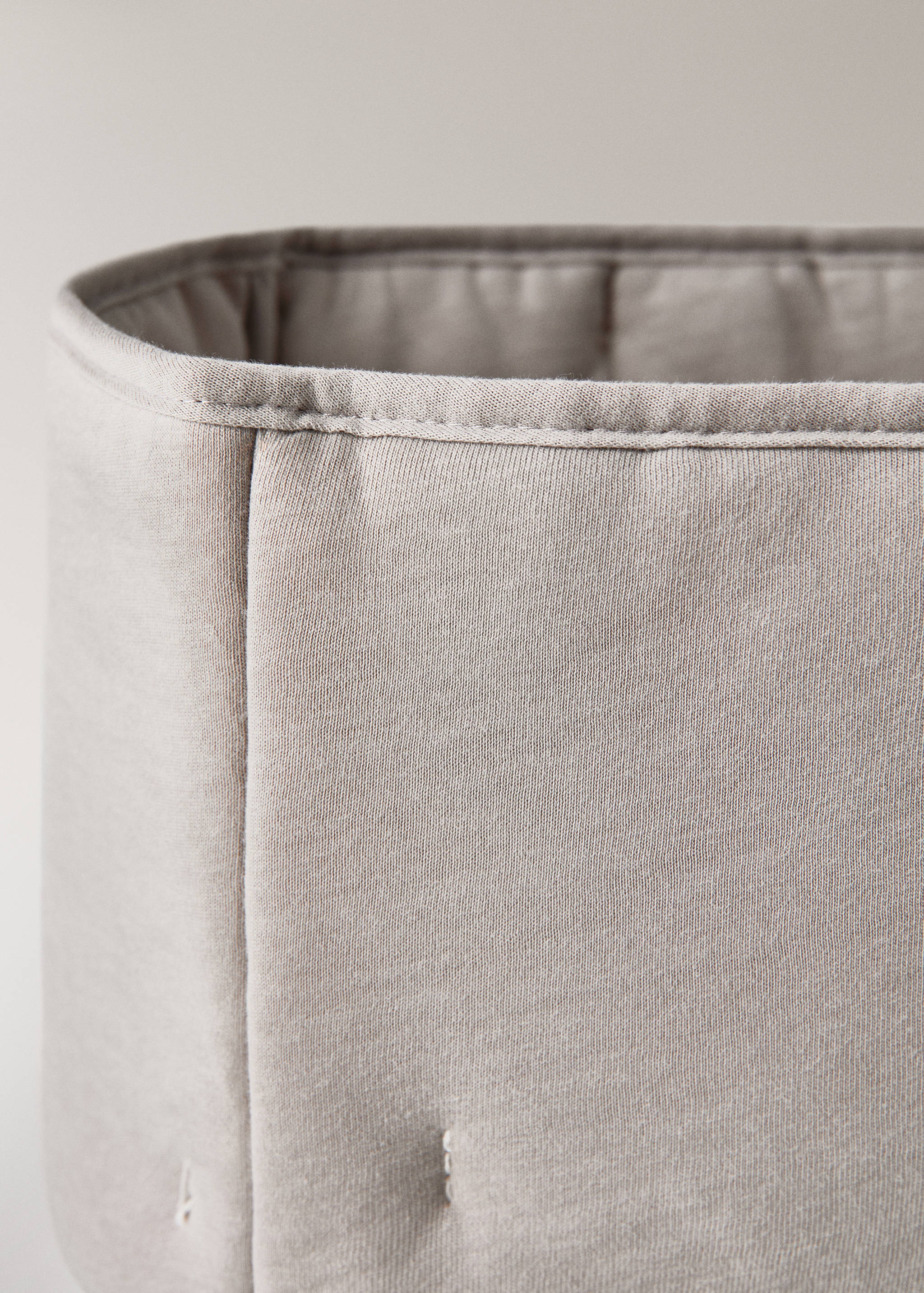 Small quilted cotton basket - Details of the article 2