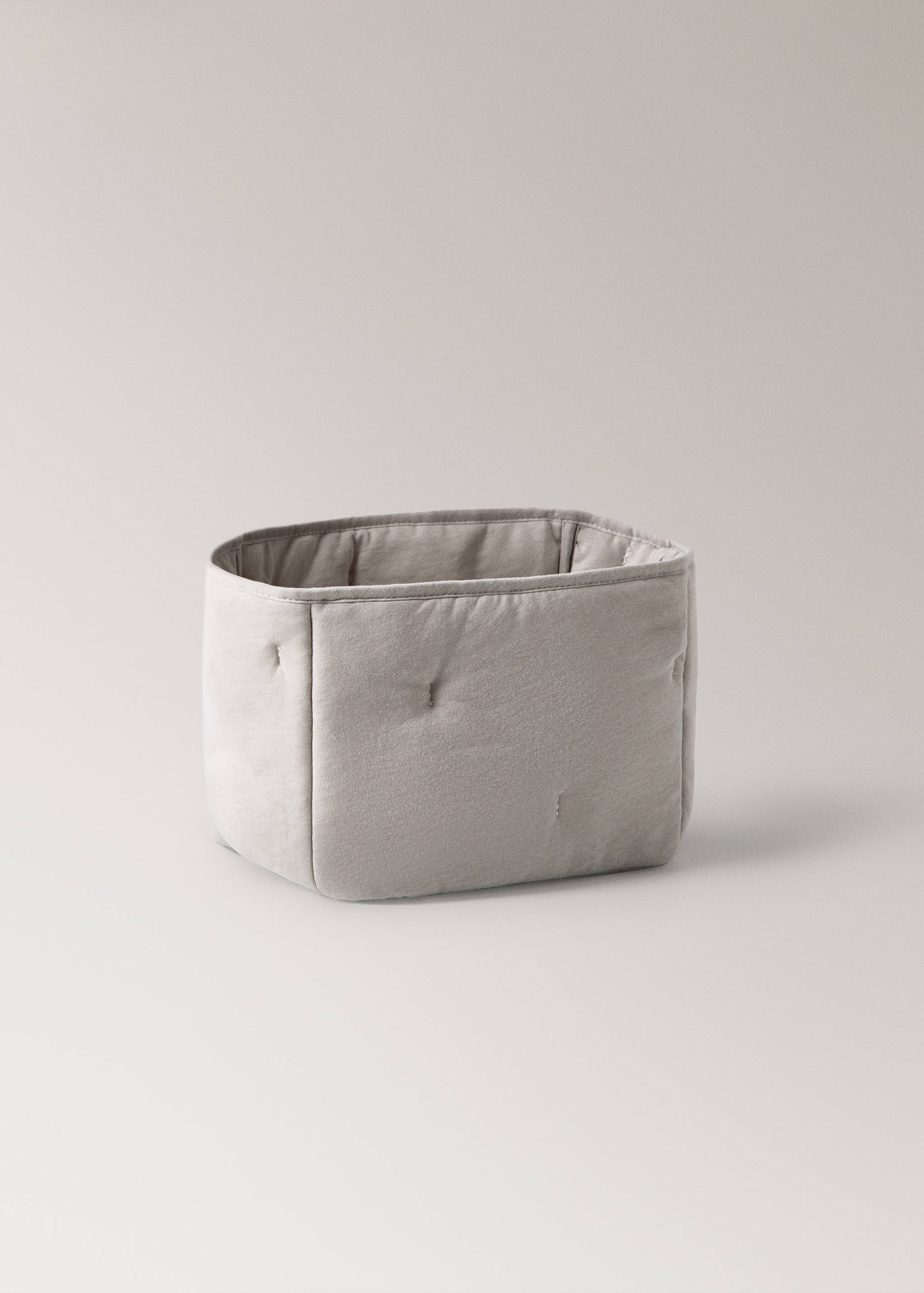 Cesto de algodão acolchoada tamanho médio - Pormenor do artigo 1