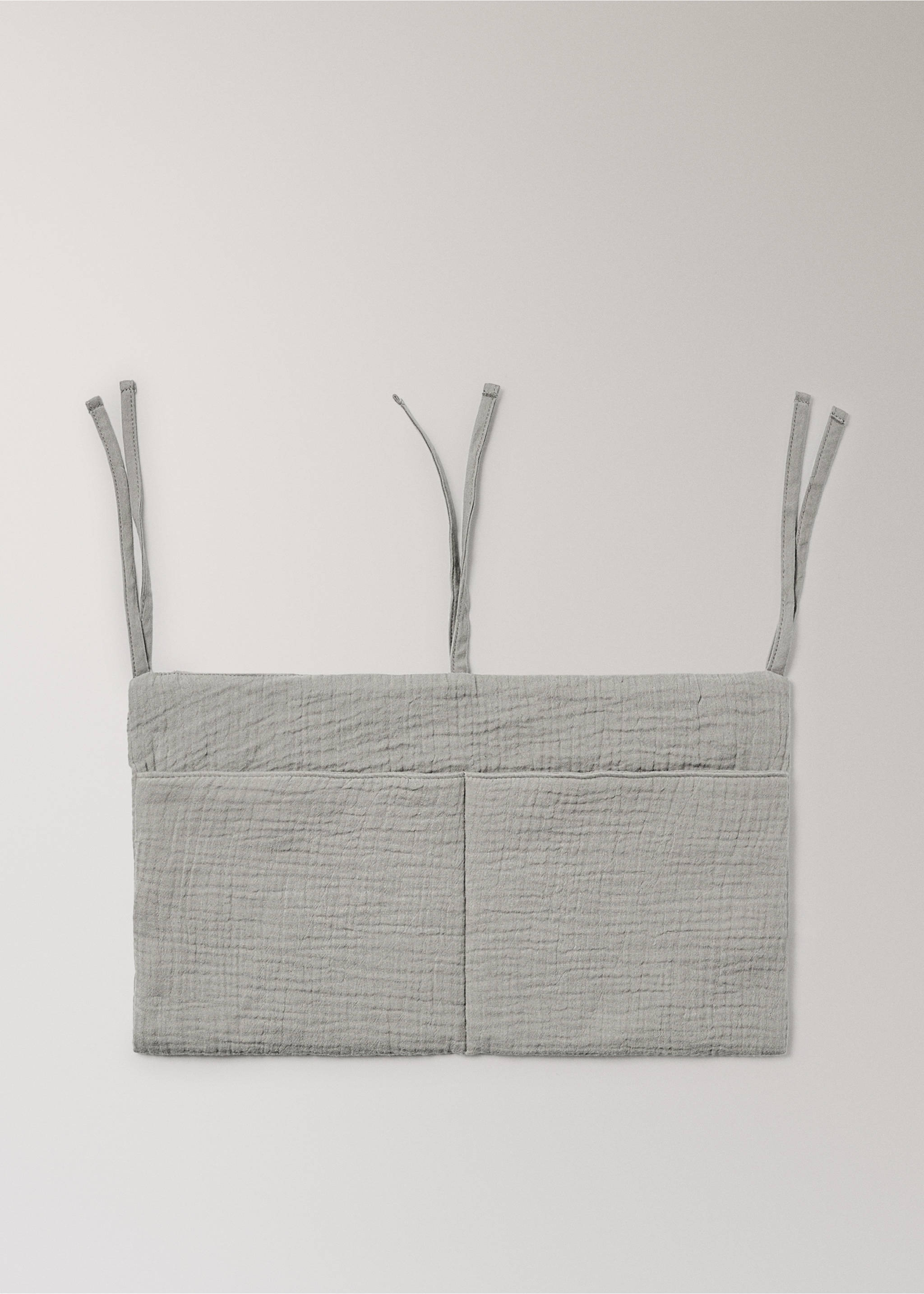 Cotton gauze children's organiser - Article without model, Medium Brown. Ref: 17081571-00.