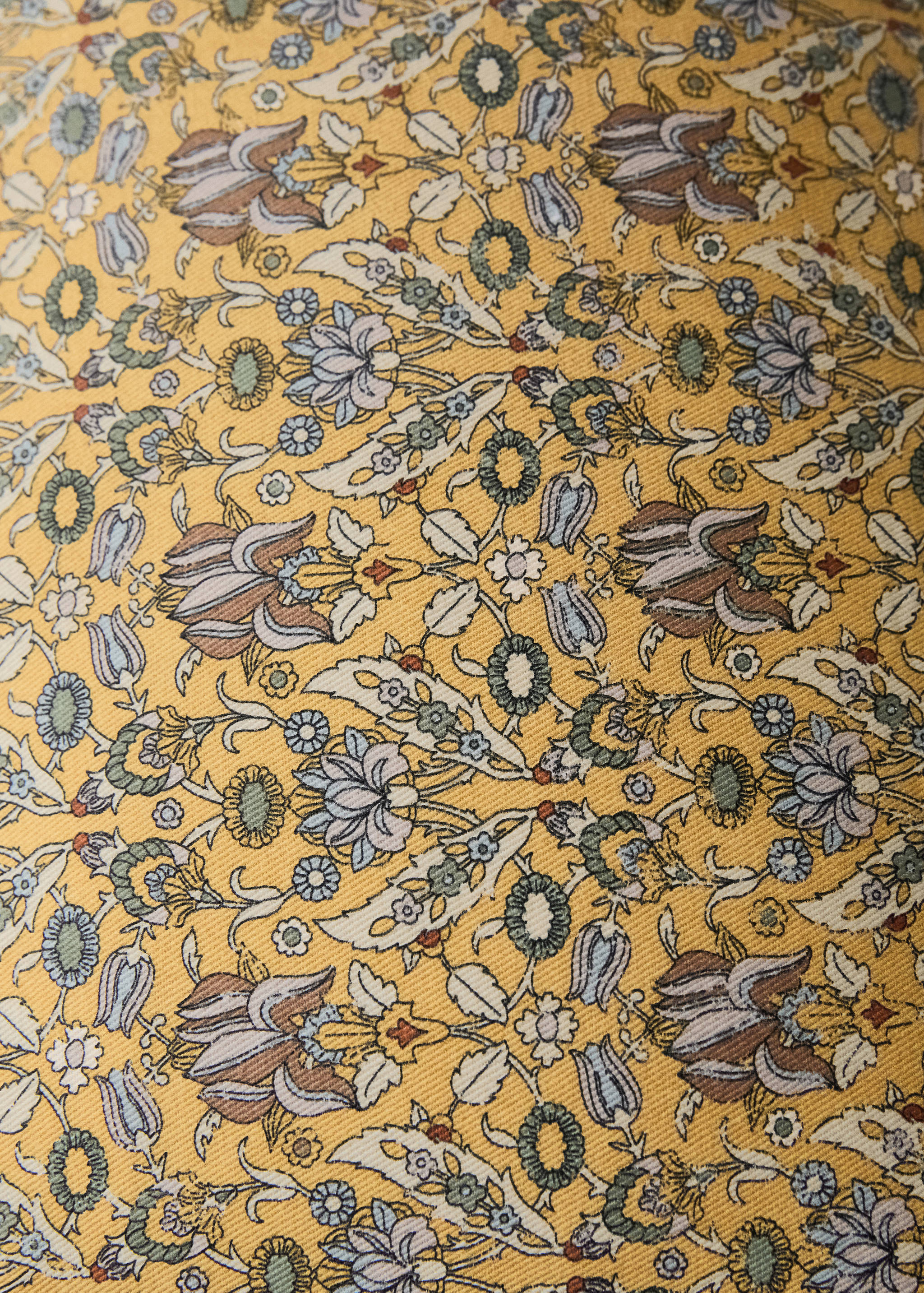 Children's cotton floral-print cushion cover 30x40 cm - Details of the article 3