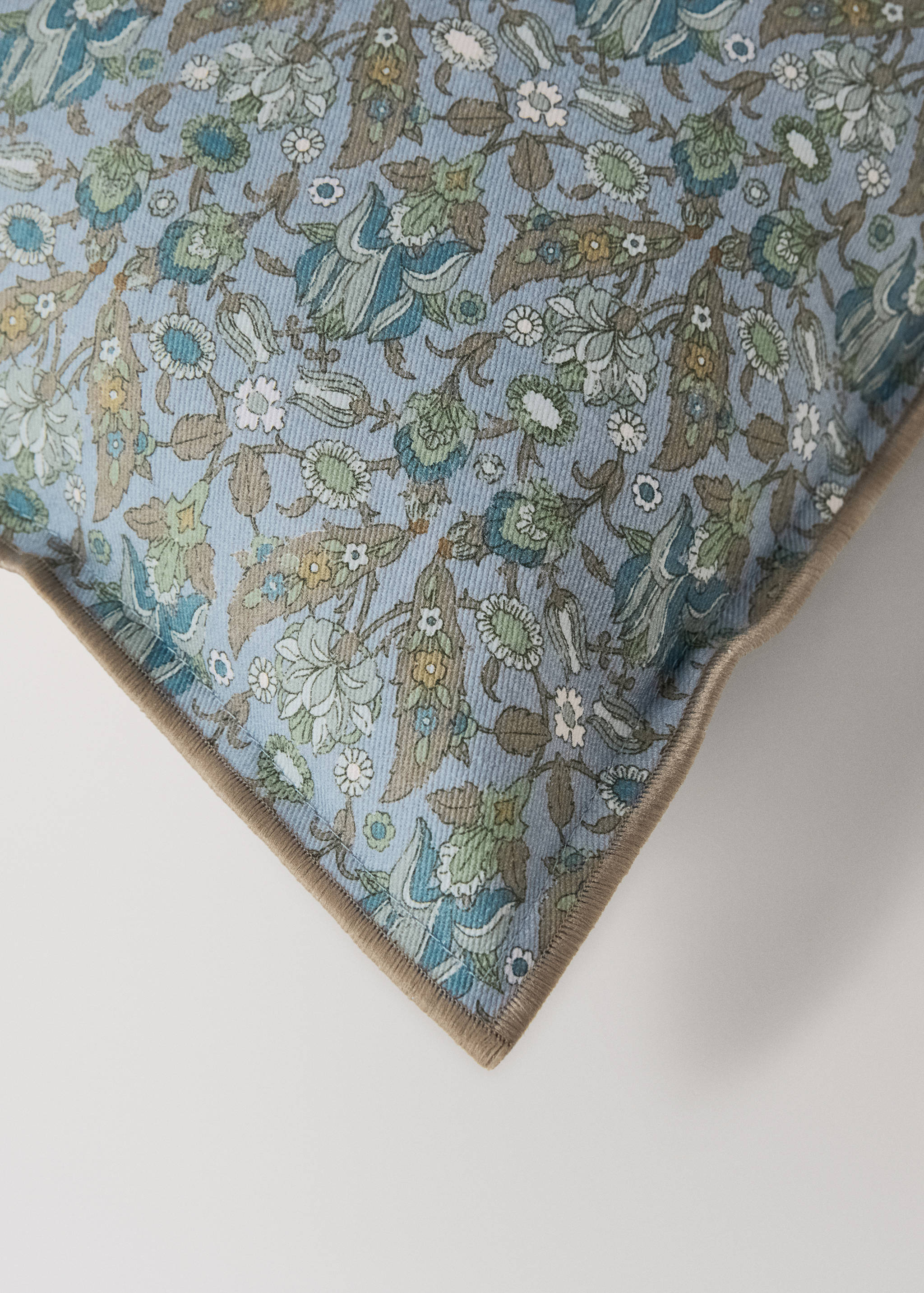 Children's cotton floral-print cushion cover 30x40 cm - Details of the article 1