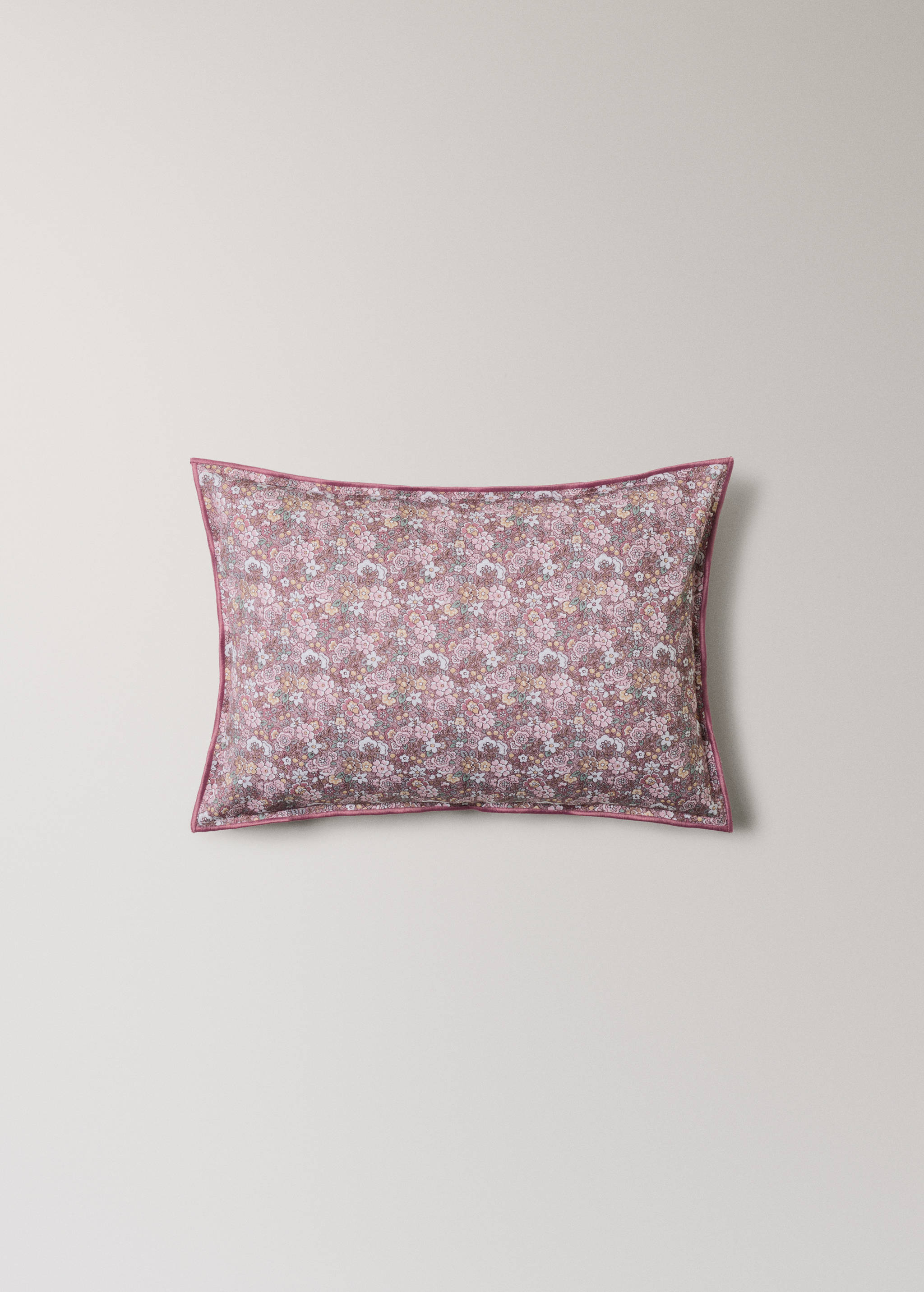 Children's cotton floral-print cushion cover 30x40 cm - Article without model