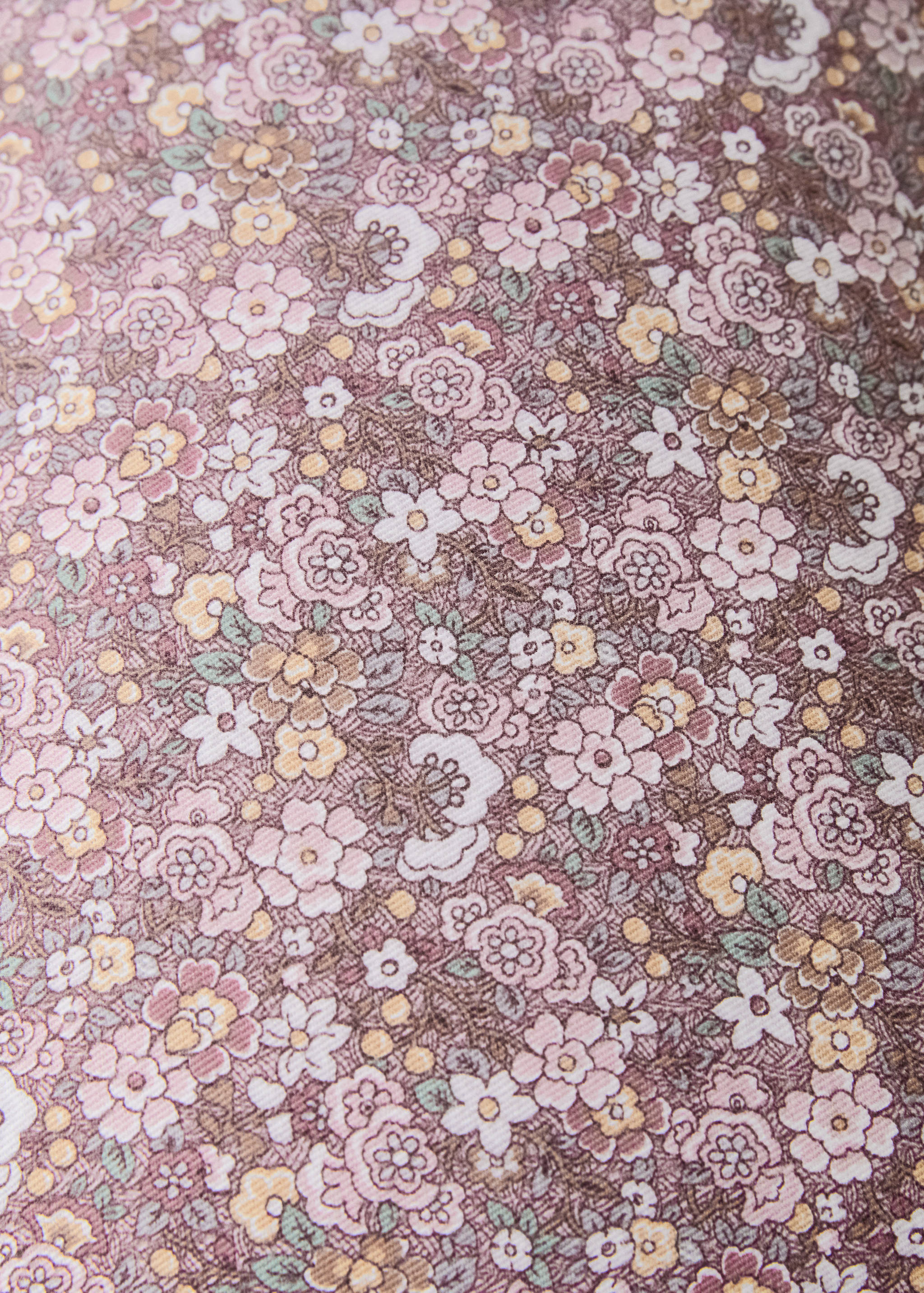 Children's cotton floral-print cushion cover 30x40 cm - Details of the article 3