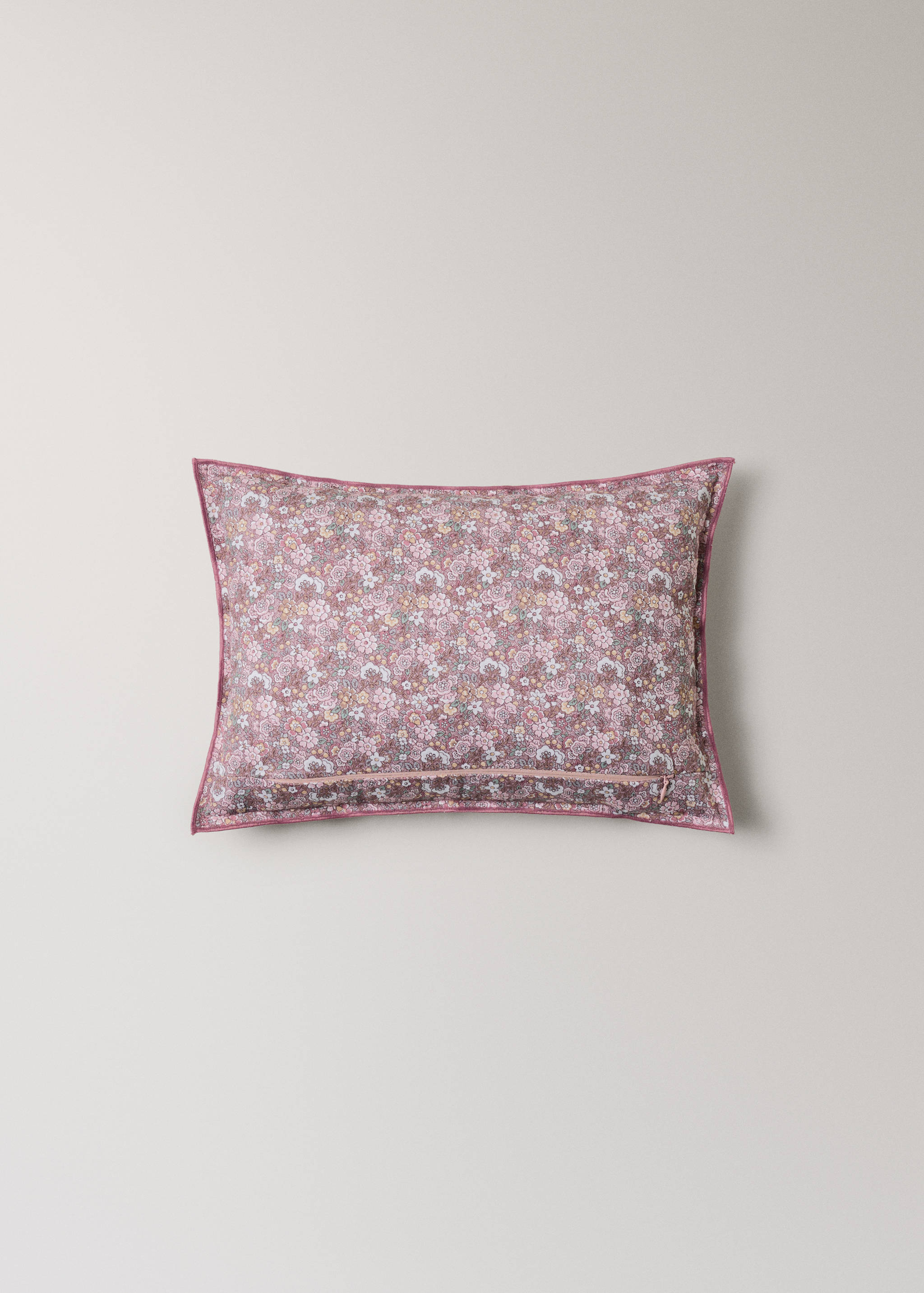 Children's cotton floral-print cushion cover 30x40 cm - Details of the article 4