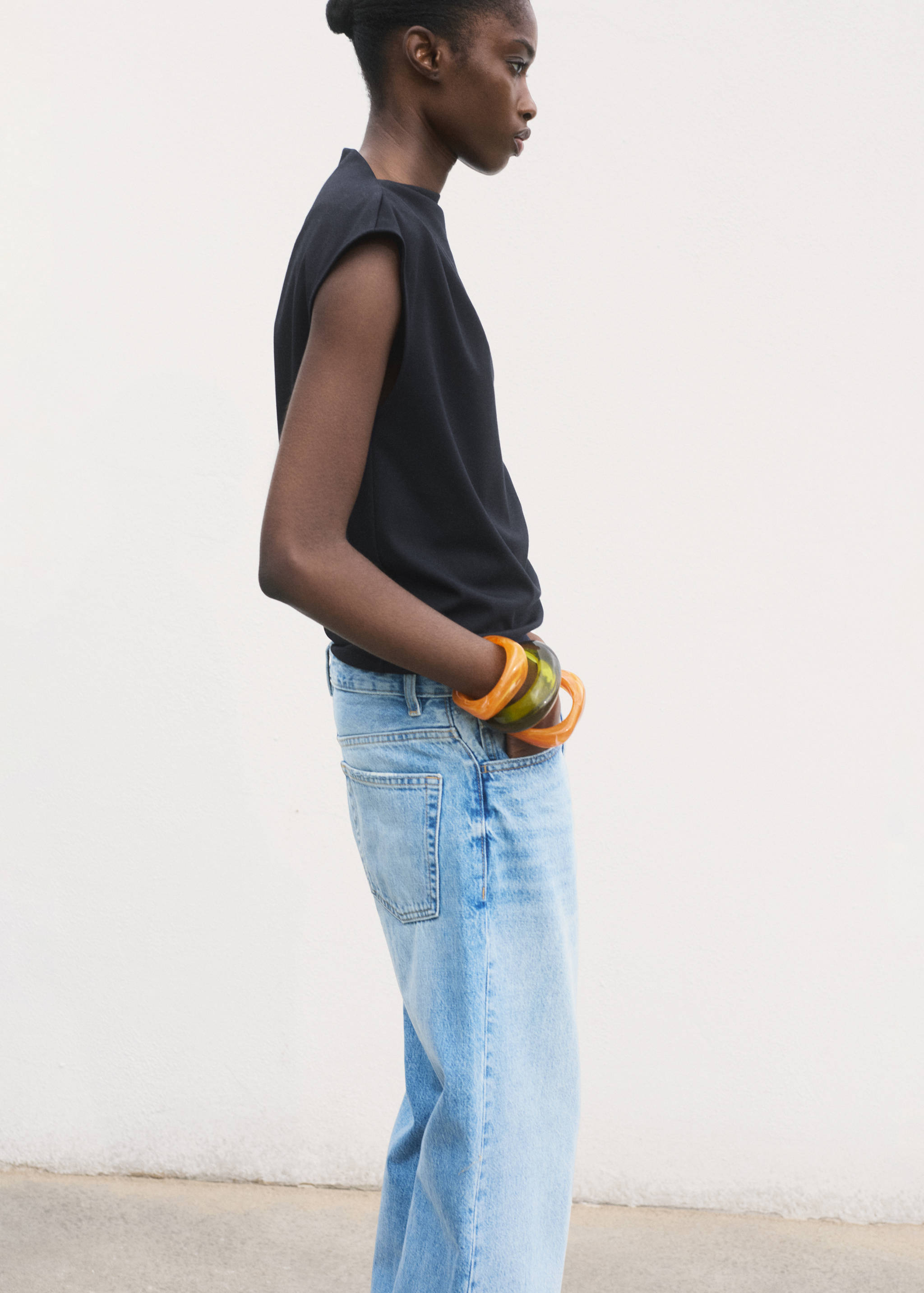 Tricou cu guler asimetric și fronseuri - Detaliu al articolului 2