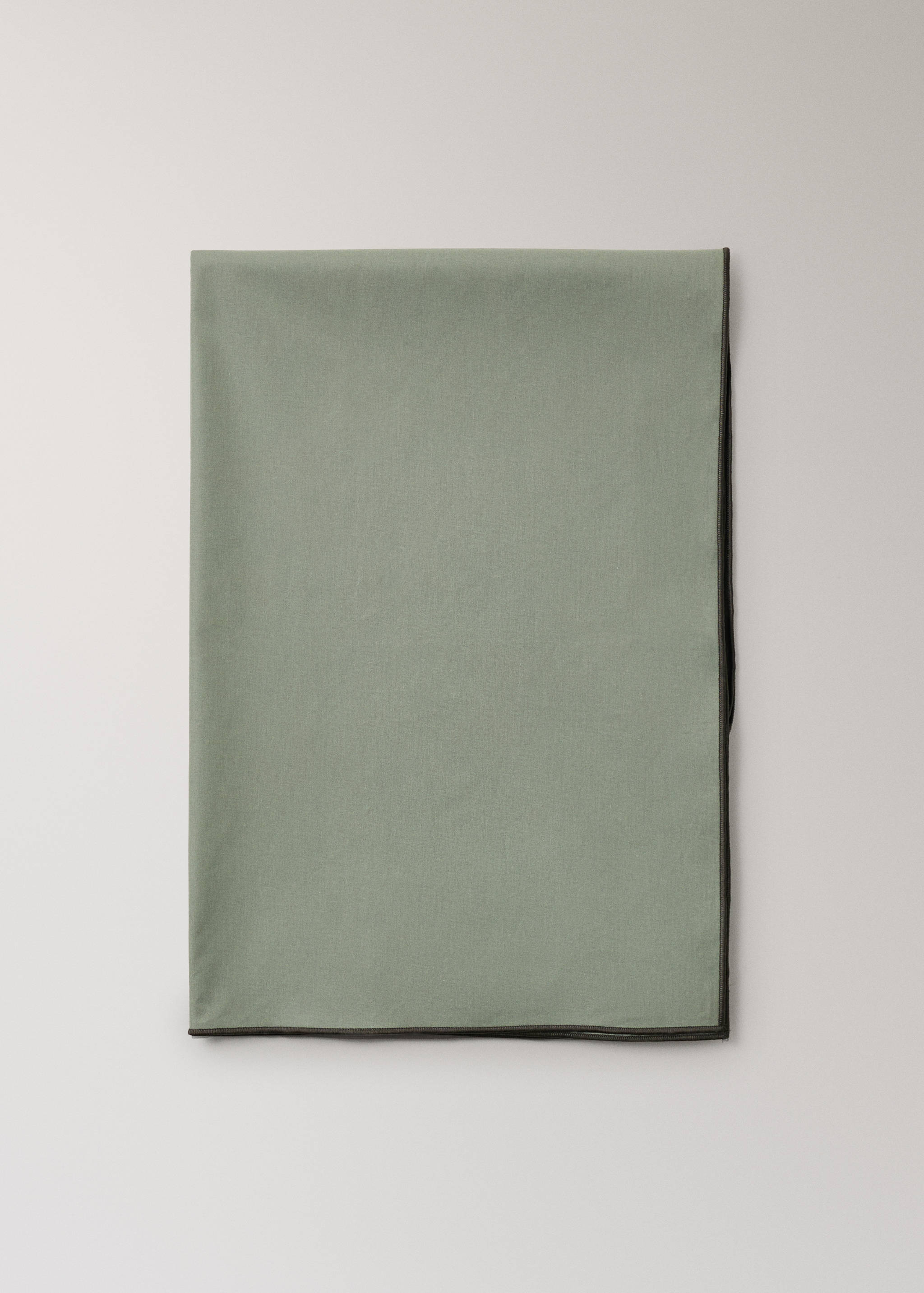 Resin-coated cotton tablecloth with overlock for 2 to 4 diners - Article without model