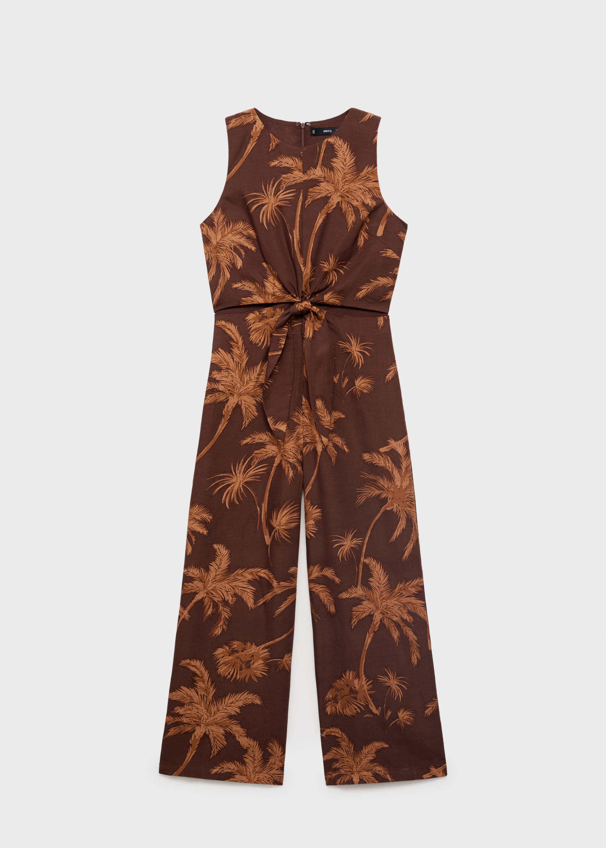 Lyocell jumpsuit with cut-out and knot detail - Article without model