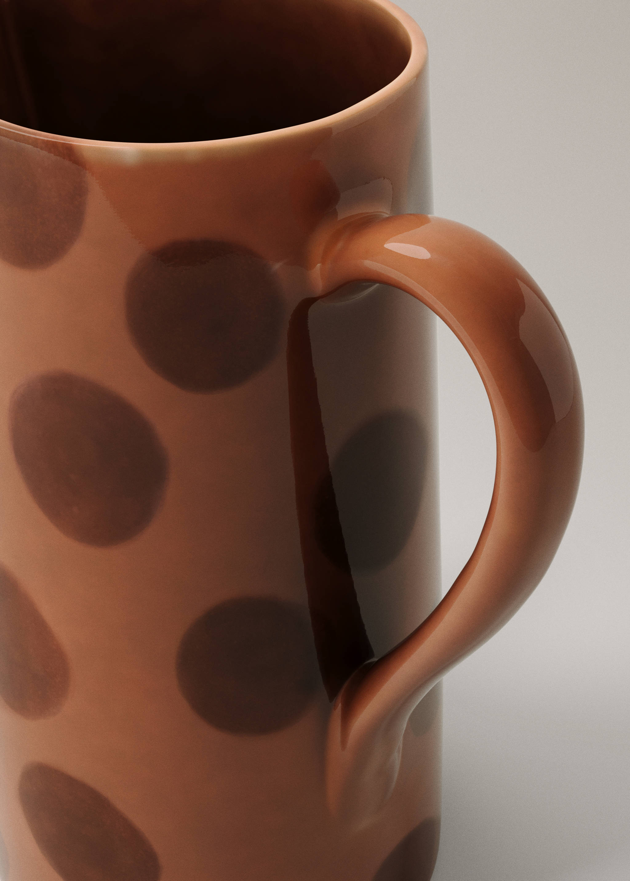 Hand-painted stoneware jar - Details of the article 1