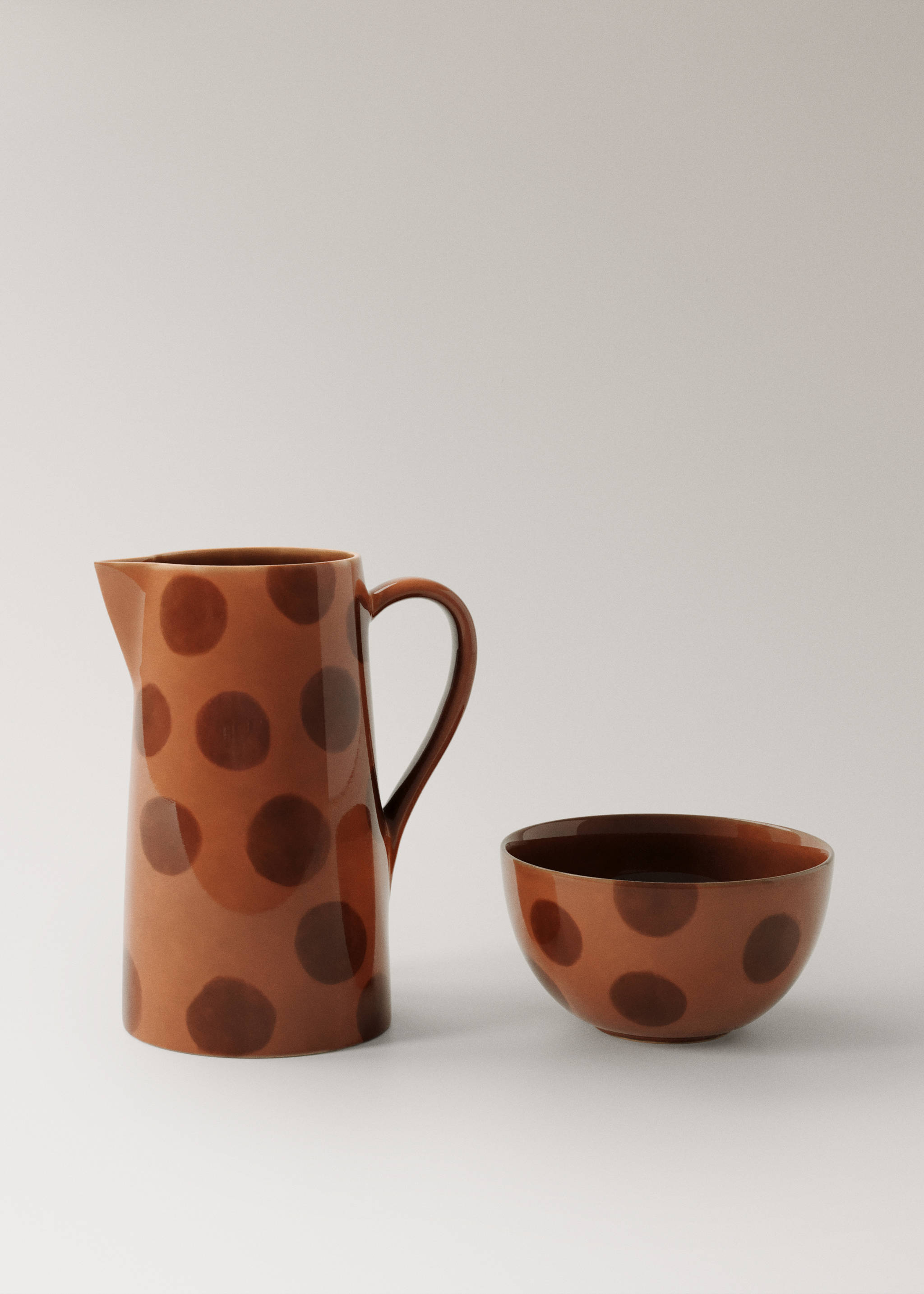 Hand-painted stoneware jar - Details of the article 3