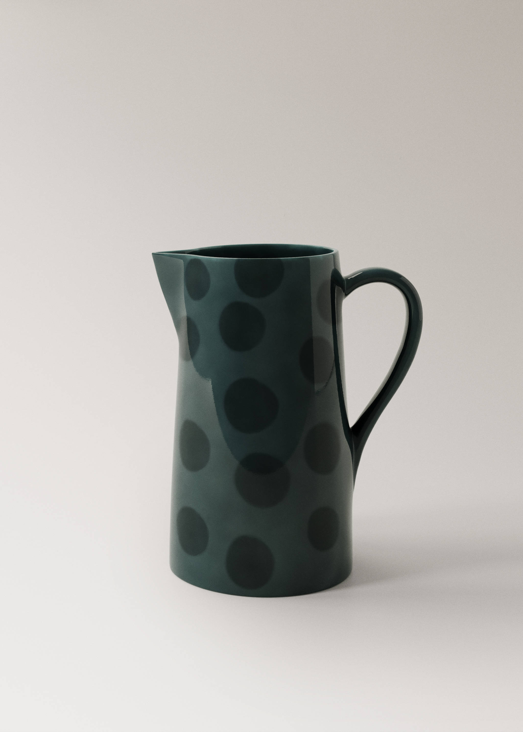 Ręcznie malowany dzbanek z kamionki - Artykuł bez modela/modelki