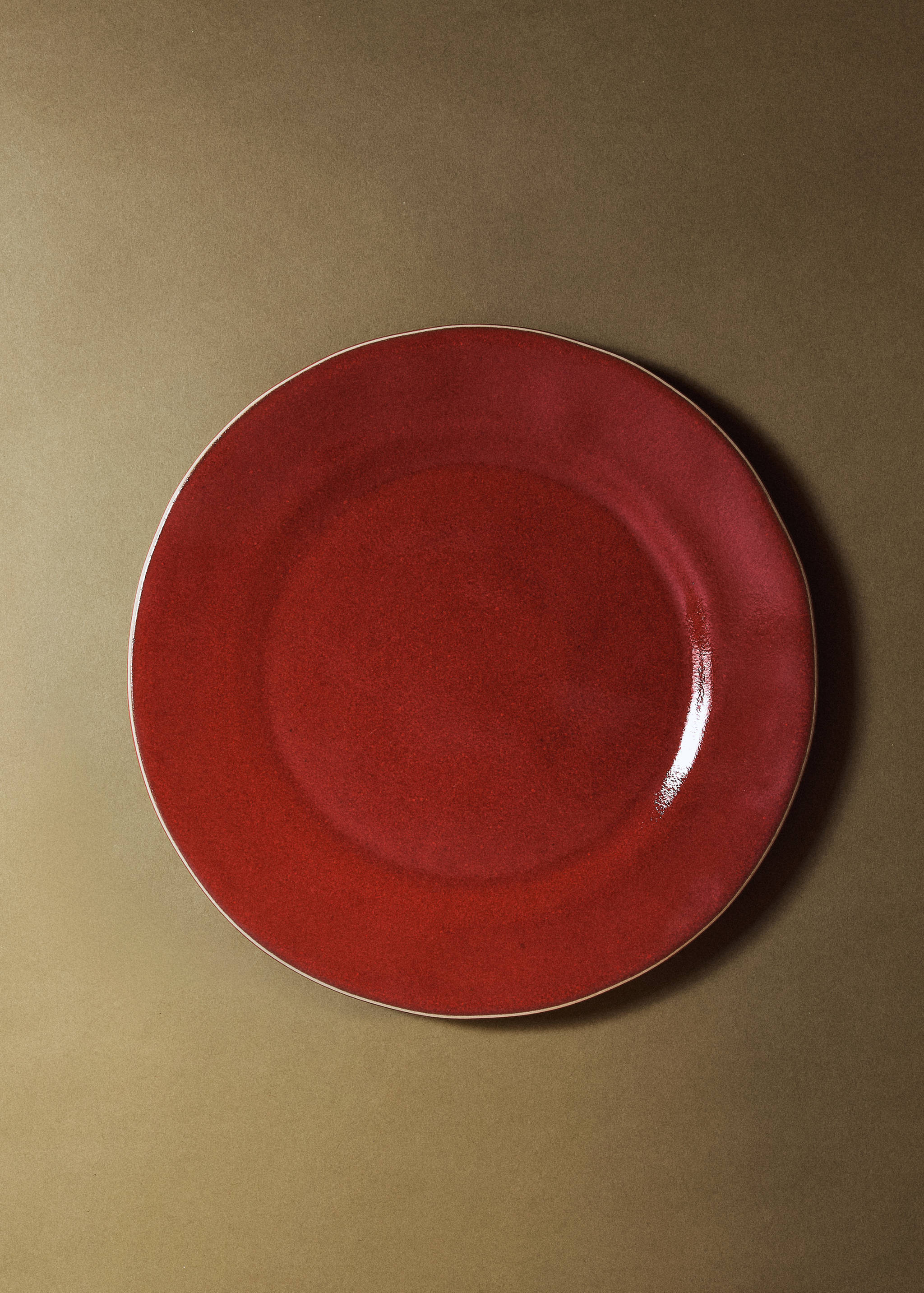 Organic-style dinner plate - General plane