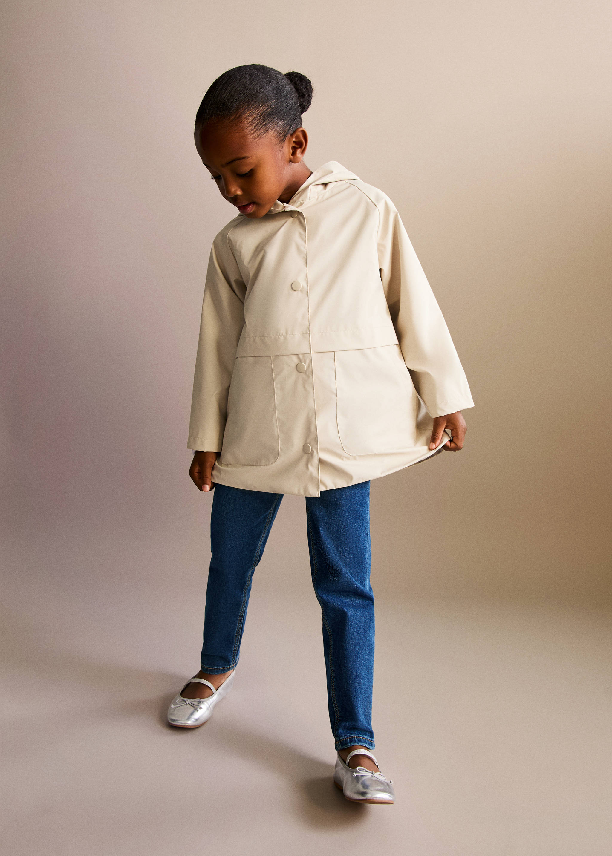 Parka gommé à capuche - Plan général