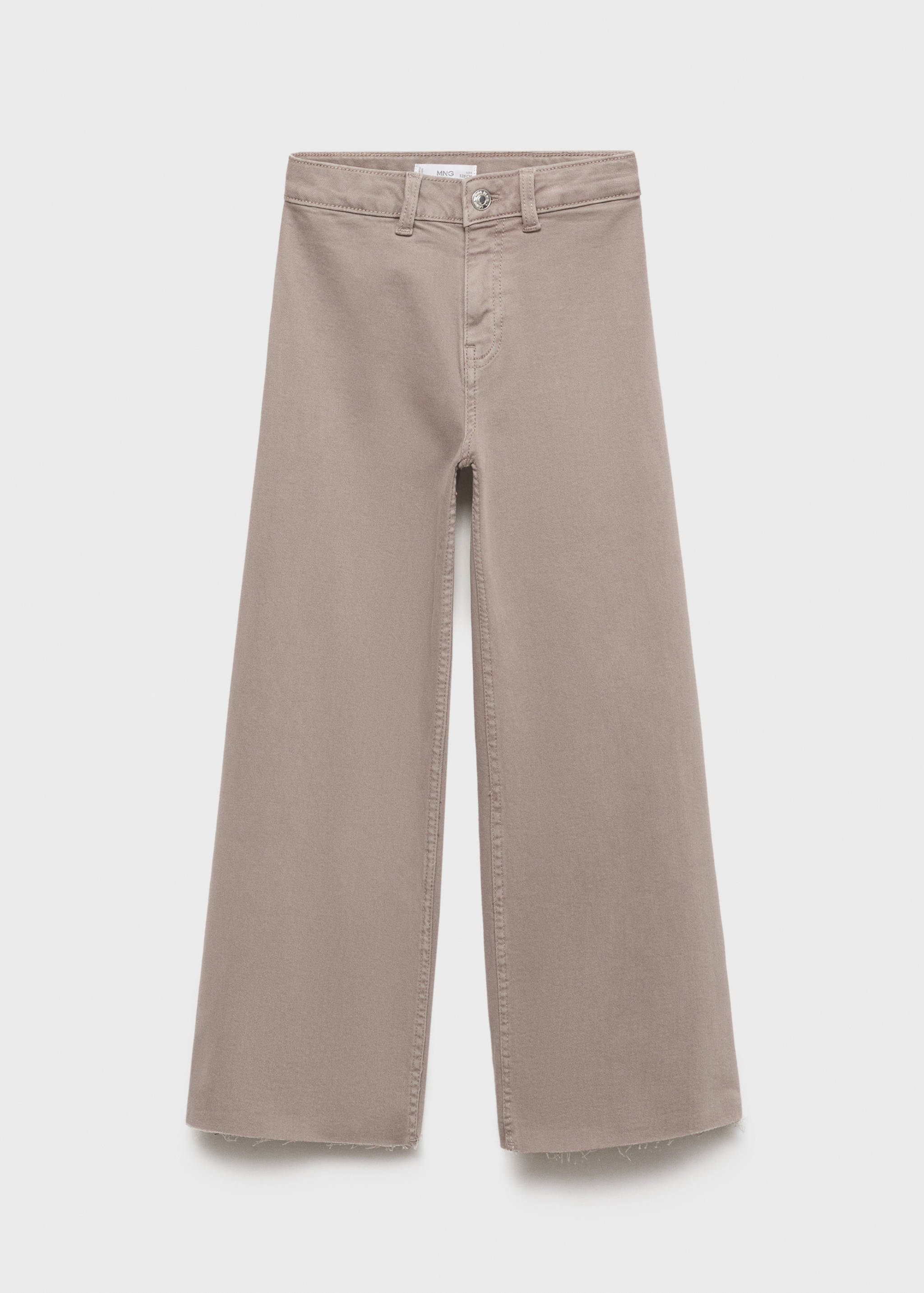 Wideleg low frayed hem jeans - Article without model