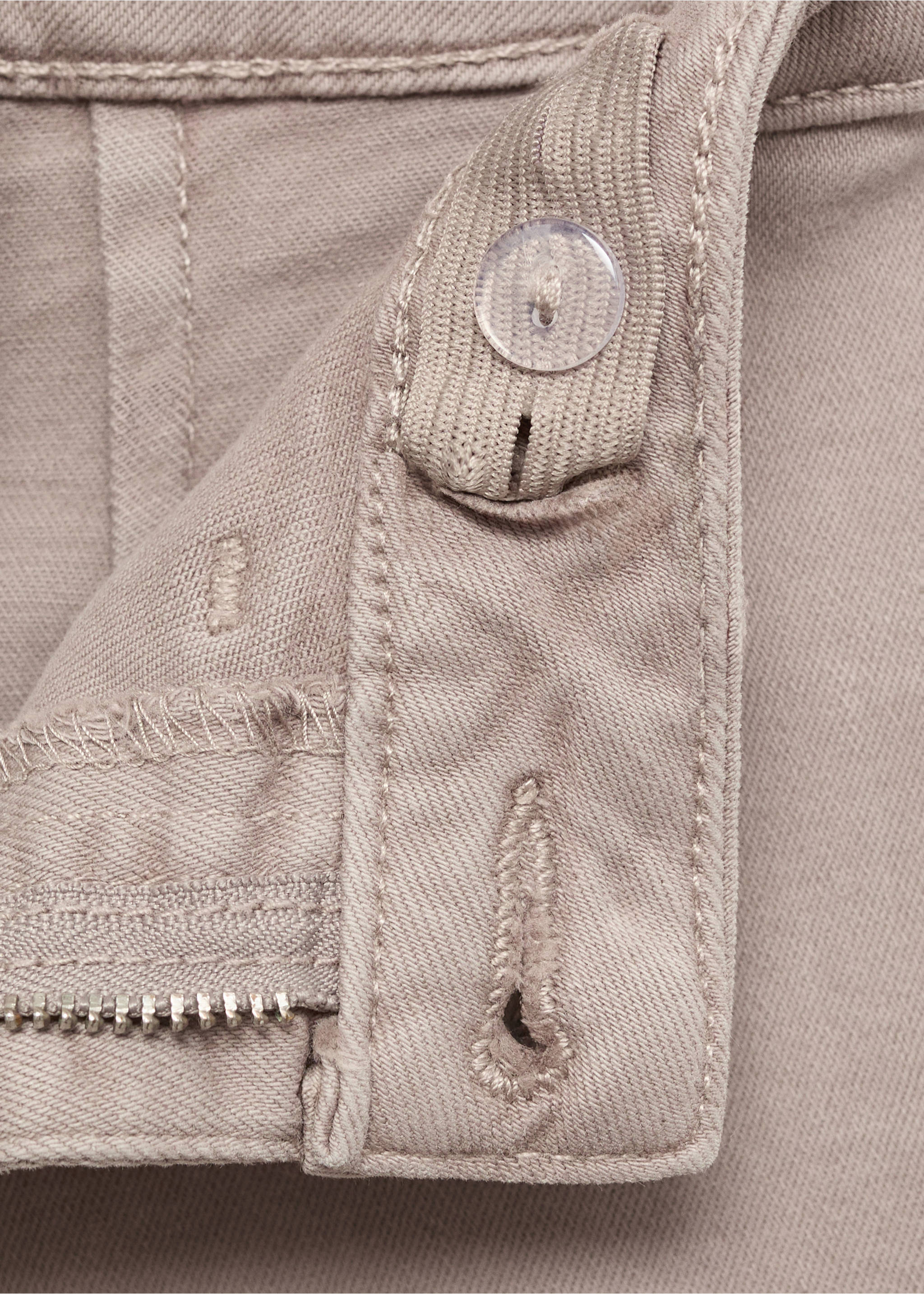 Jean wideleg revers effilochés - Détail de l'article 8, Marron moyen. Ref: 17082534-00.