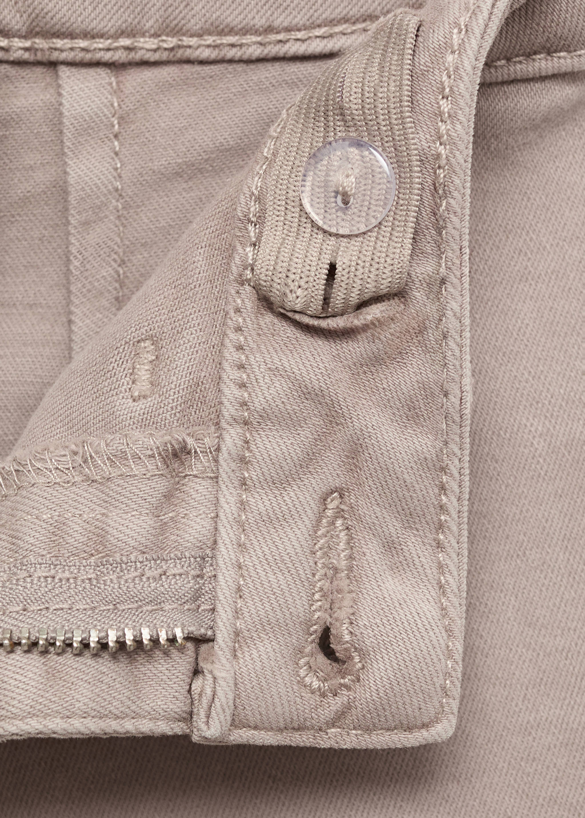 Wideleg low frayed hem jeans - Details of the article 8