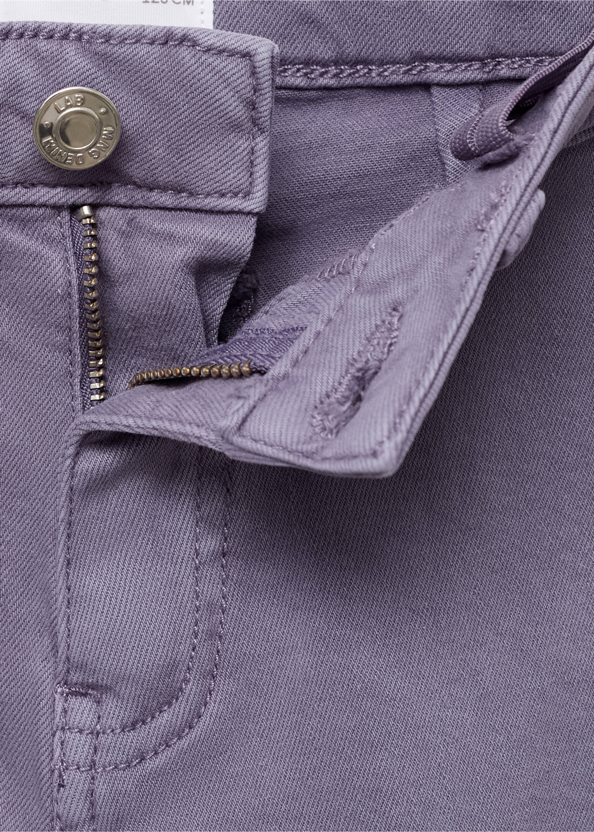 Jean wideleg revers effilochés - Détail de l'article 8, Violet. Ref: 17082534-00.