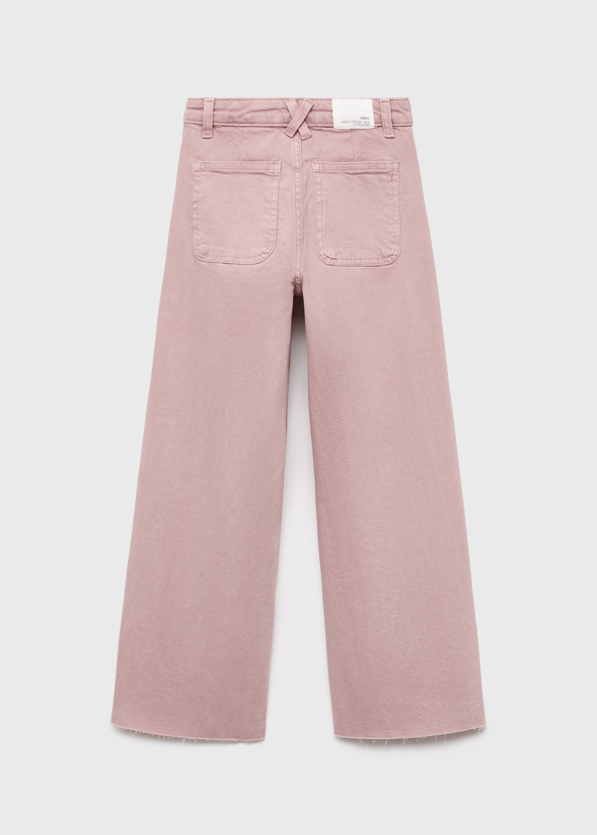 Wideleg low frayed hem jeans - Reverse of the article