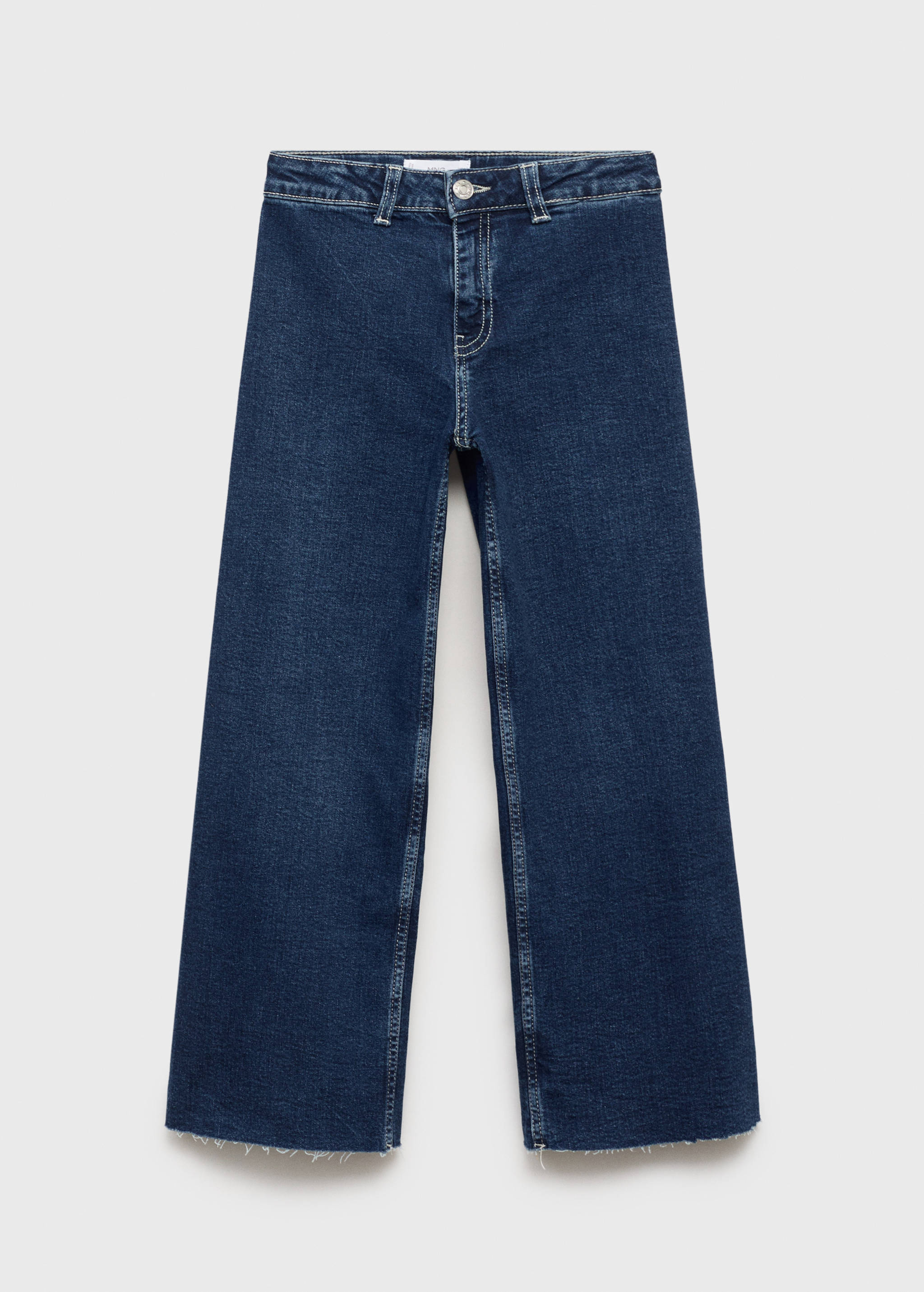 Wideleg low frayed hem jeans - Article without model