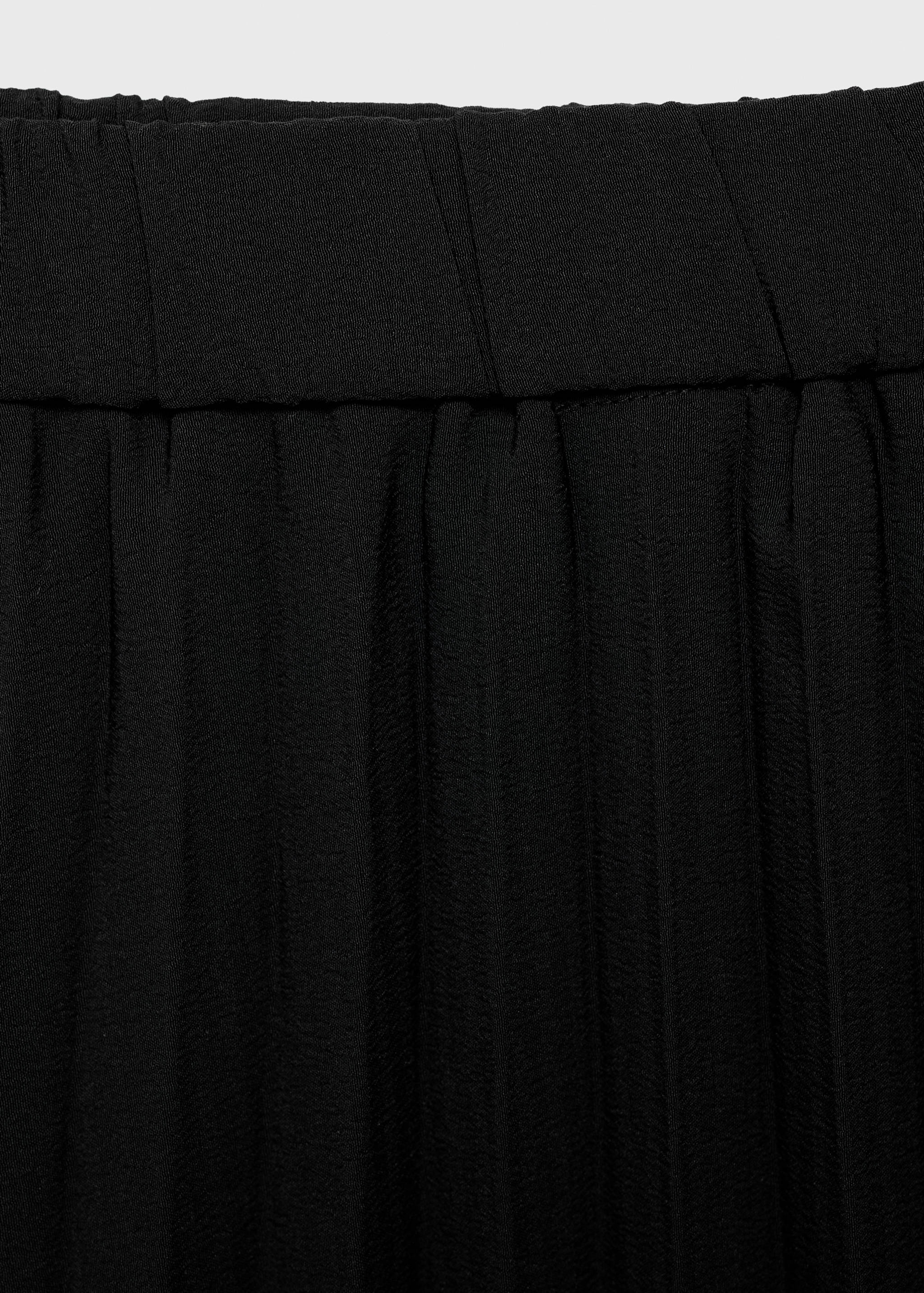 Pleated asymmetric skirt  - Details of the article 0