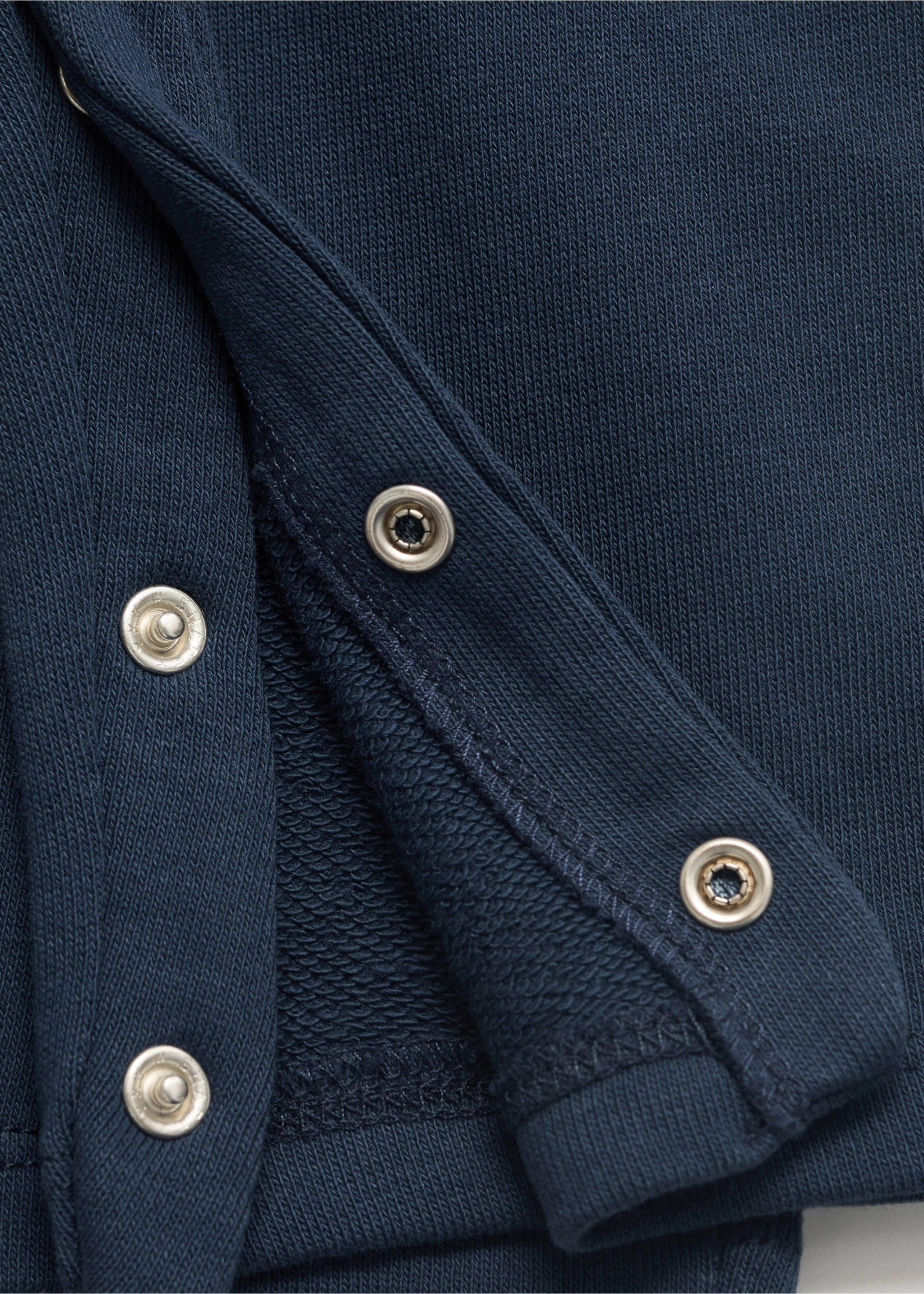 Long cotton dungarees - Details of the article 0, Navy. Ref: 17082538-00.