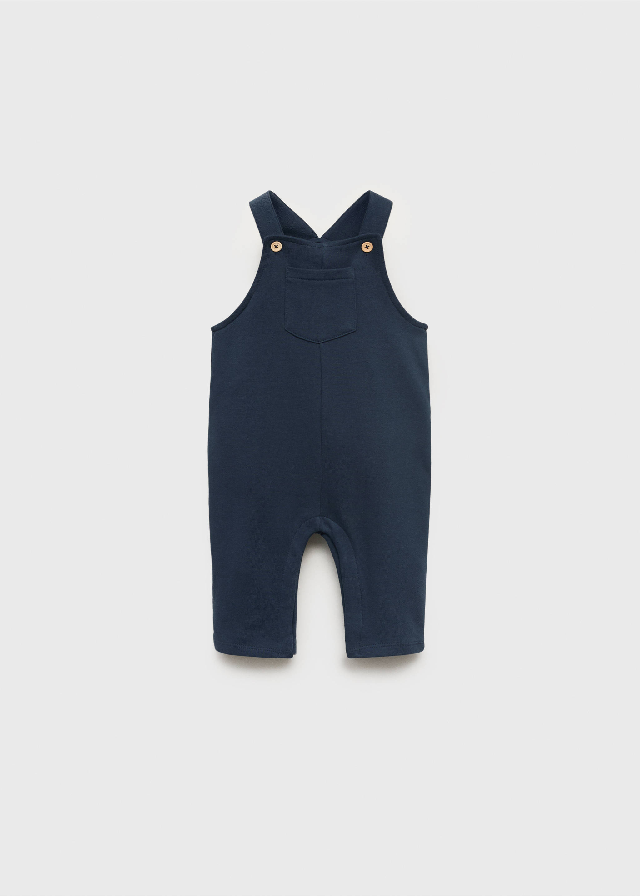 Long cotton dungarees - Article without model, Navy. Ref: 17082538-00.