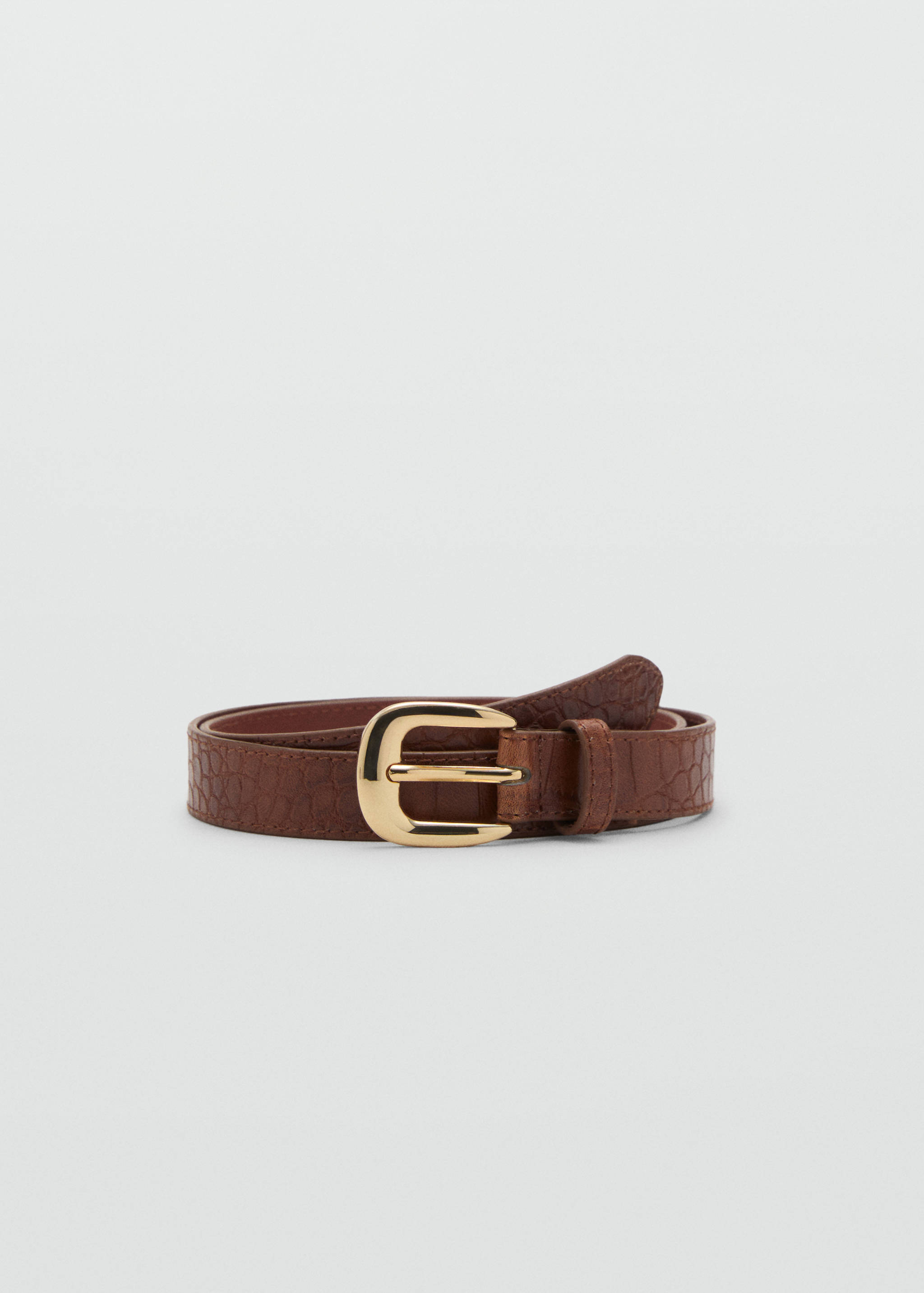 Croco faux-leather belt - Article without model