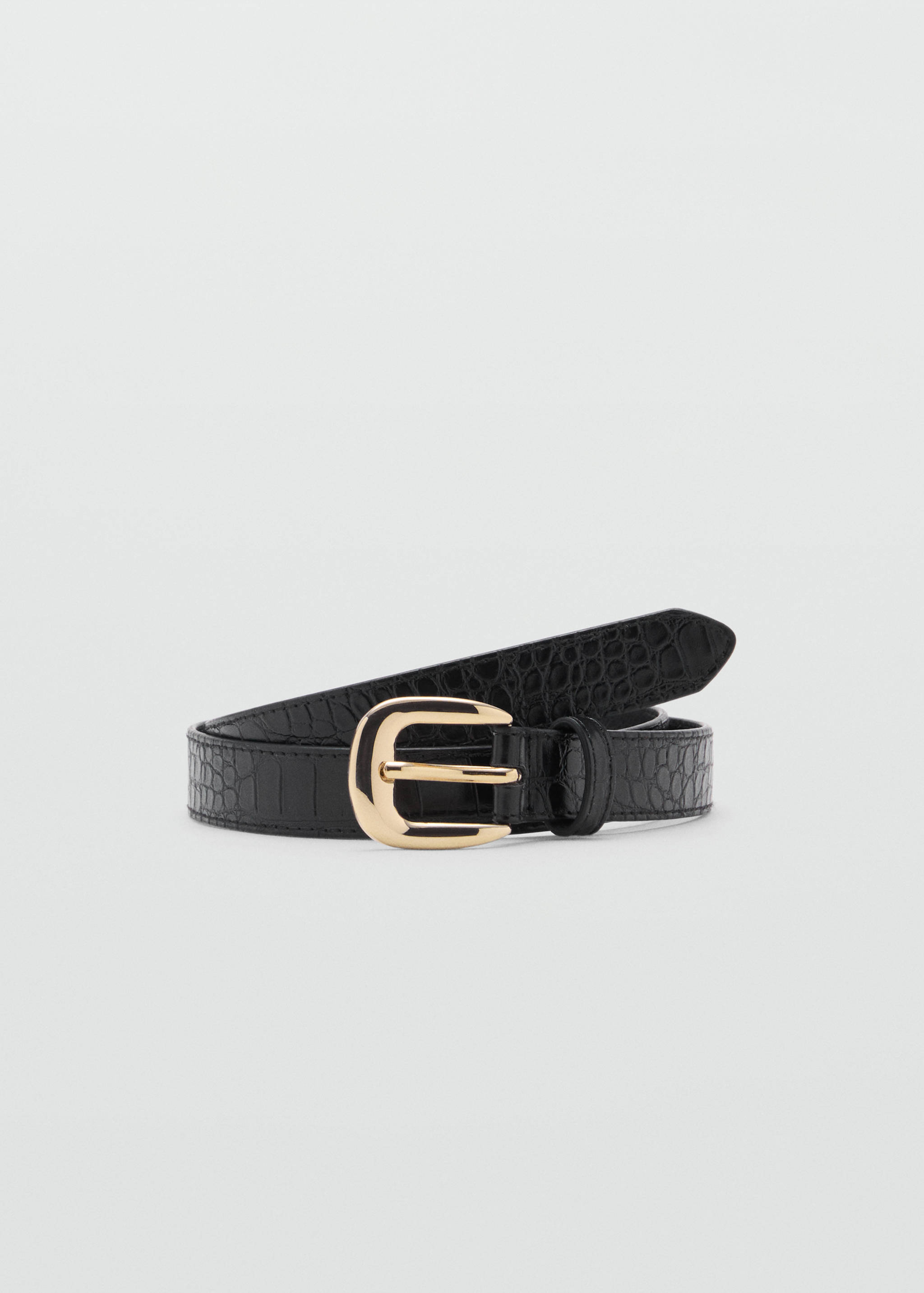 Croco faux-leather belt - Article without model